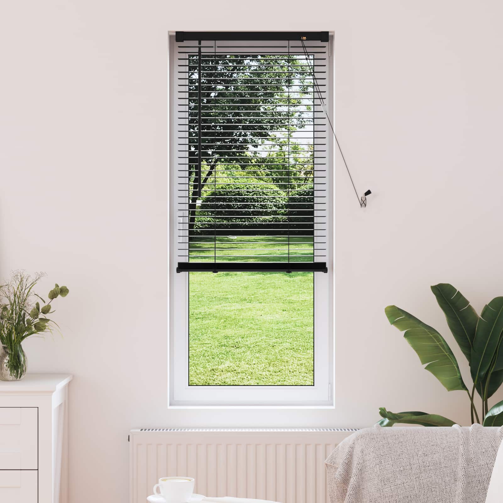 Venecijanska roleta Crna 150 x 60 cm PVC