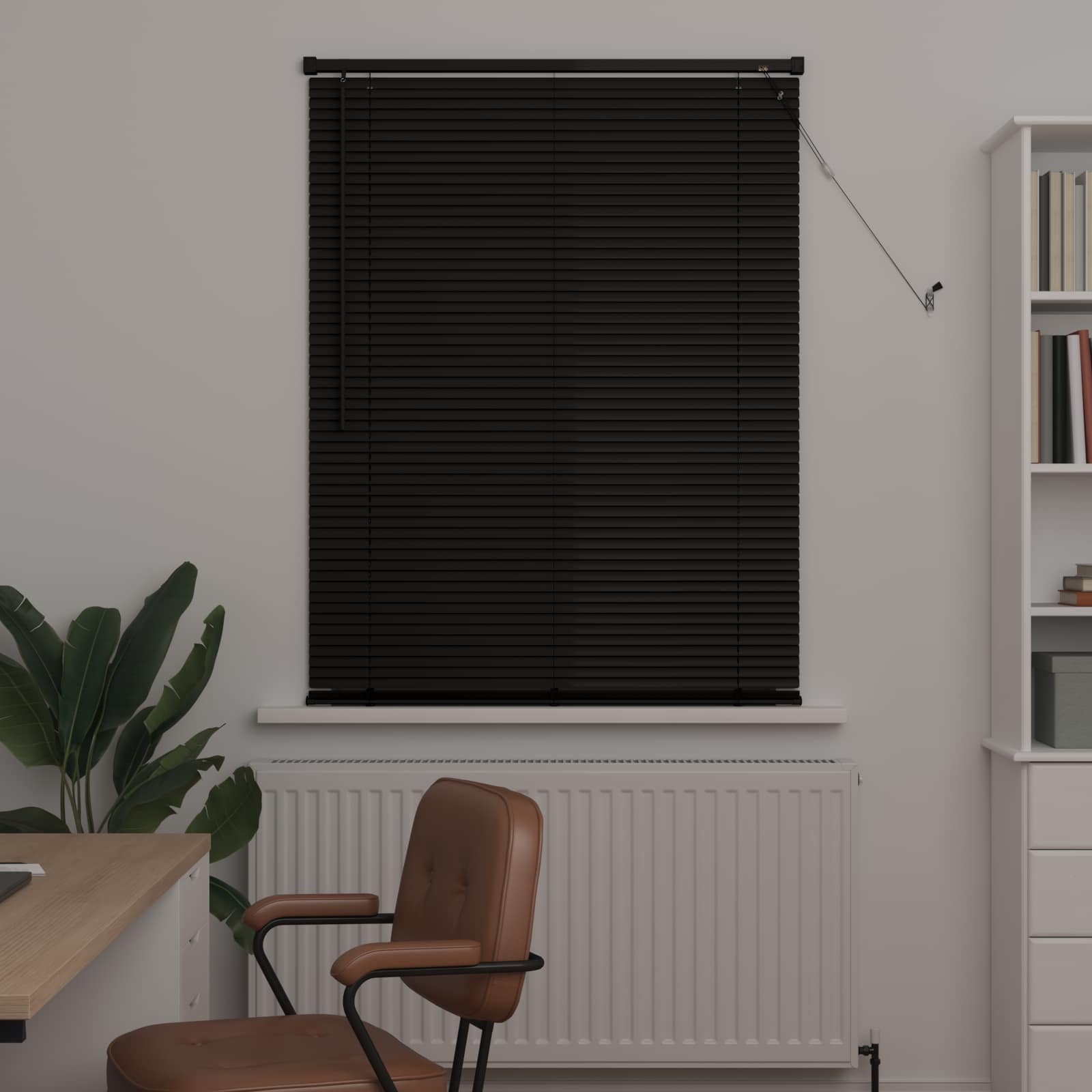 Venecijanska roleta Crna 150 x 80 cm PVC