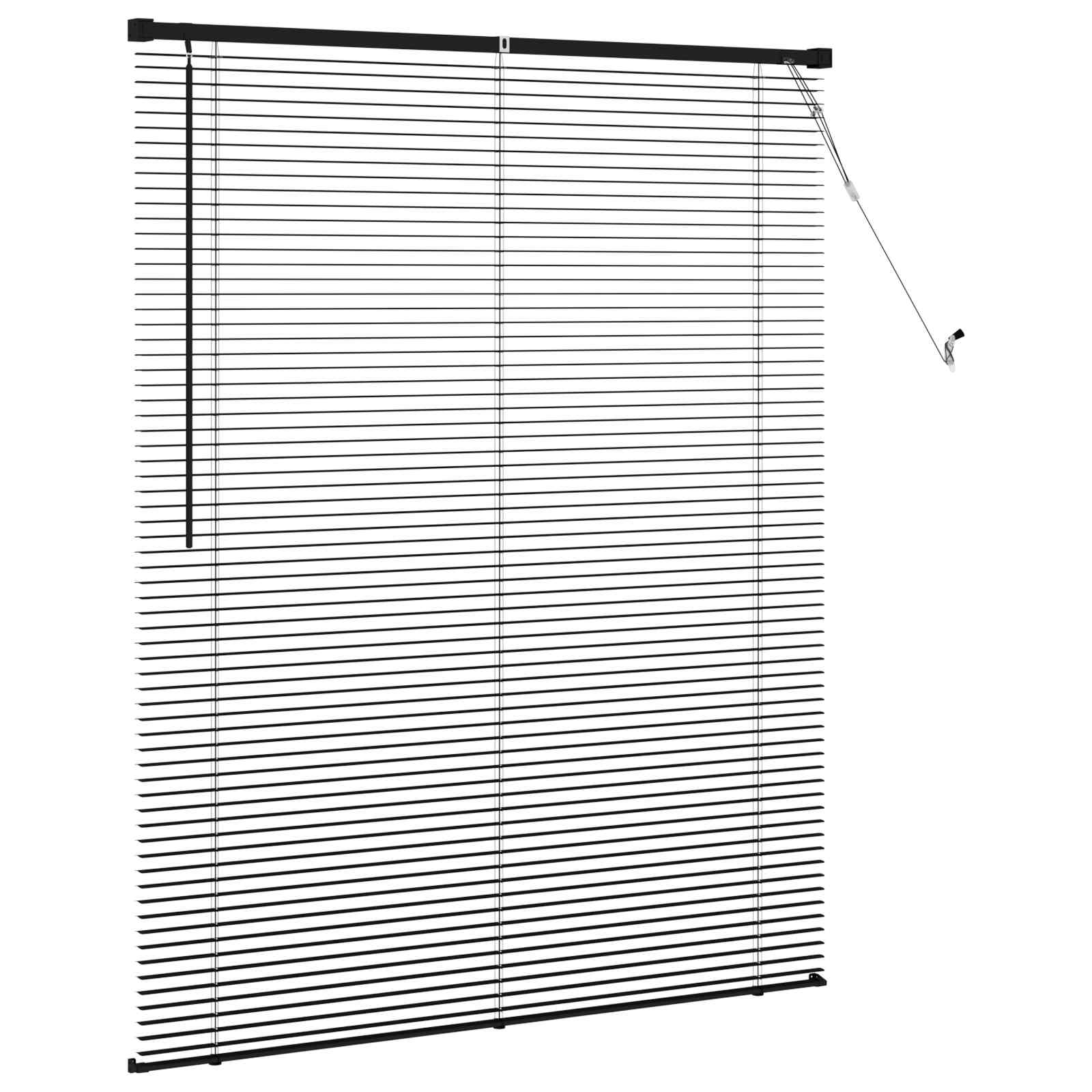Venecijanska roleta Crna 150 x 110 cm PVC