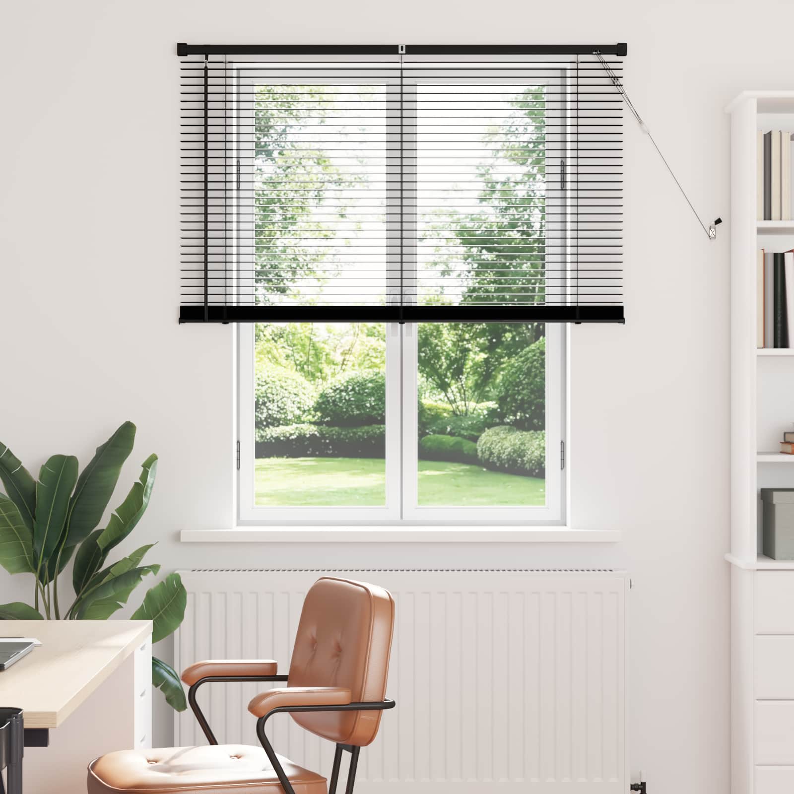 Venecijanska roleta Crna 150 x 120 cm PVC