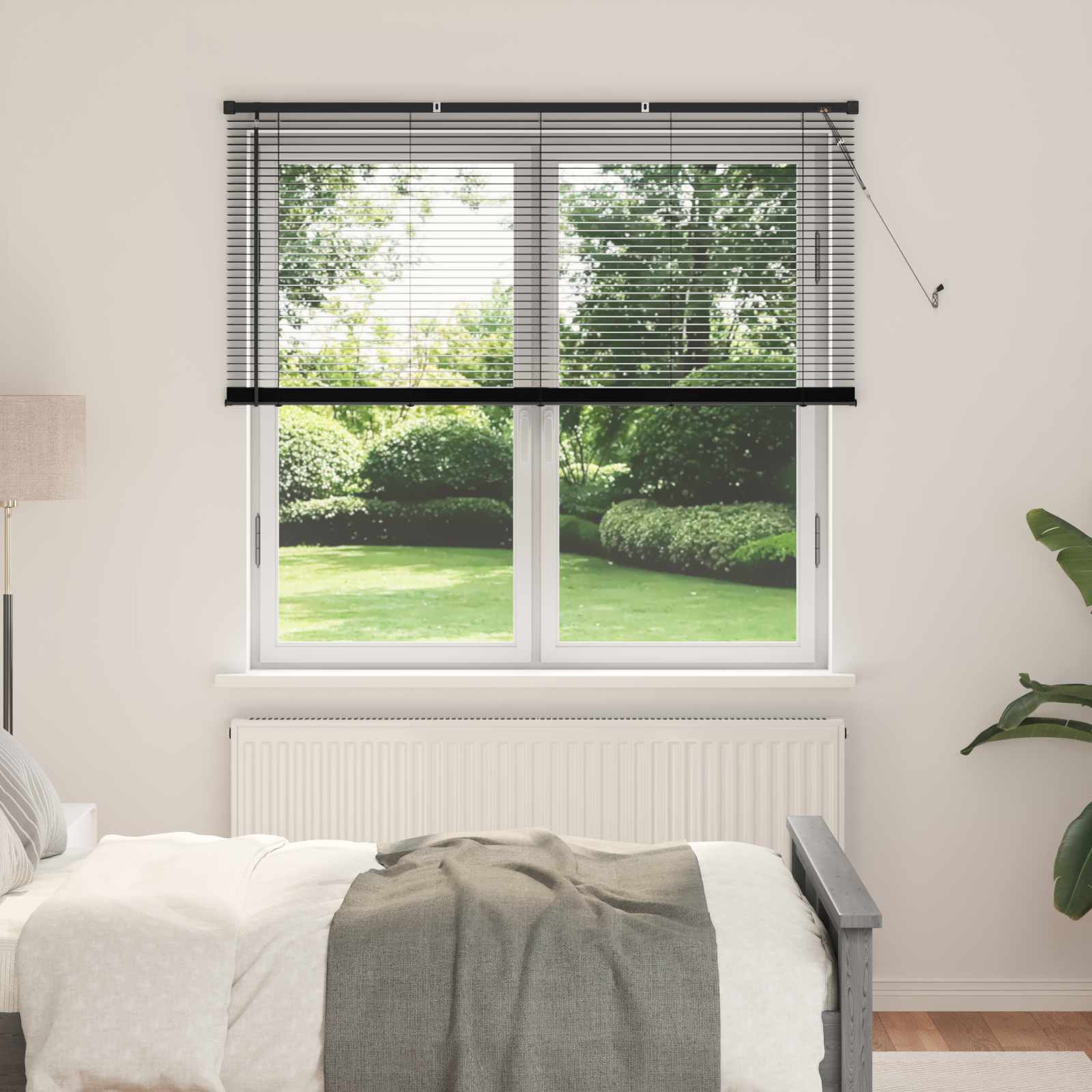 Venecijanska roleta Crna 150 x 130 cm PVC