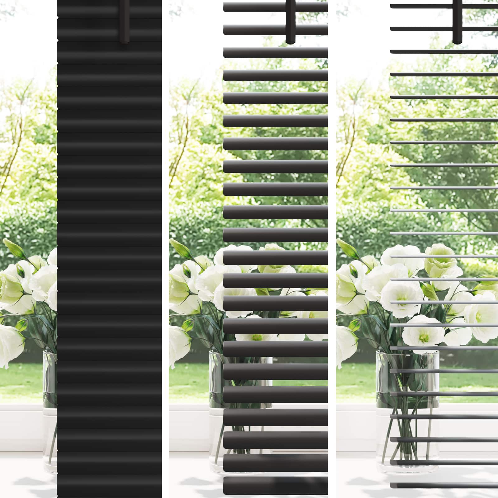 Venecijanska roleta Crna 150 x 130 cm PVC