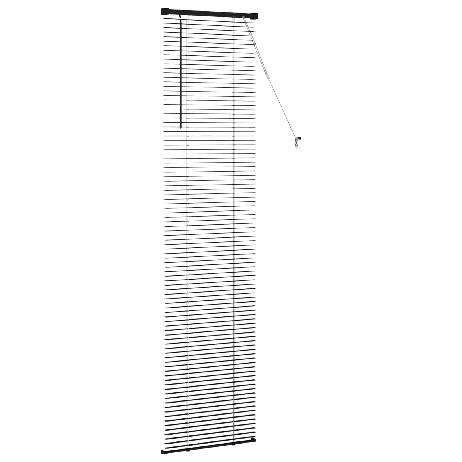 Venecijanska roleta Crna 213 x 50 cm PVC
