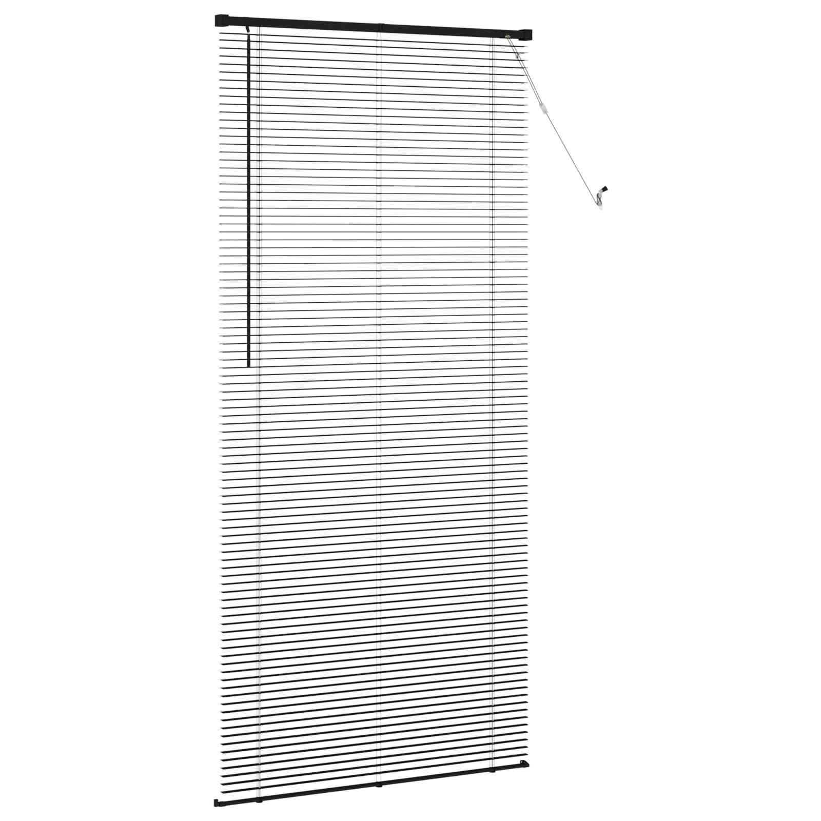 Venecijanska roleta Crna 213 x 70 cm PVC