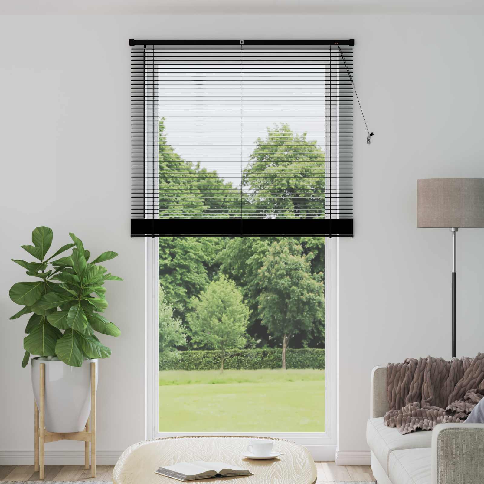 Venecijanska roleta Crna 213 x 110 cm PVC