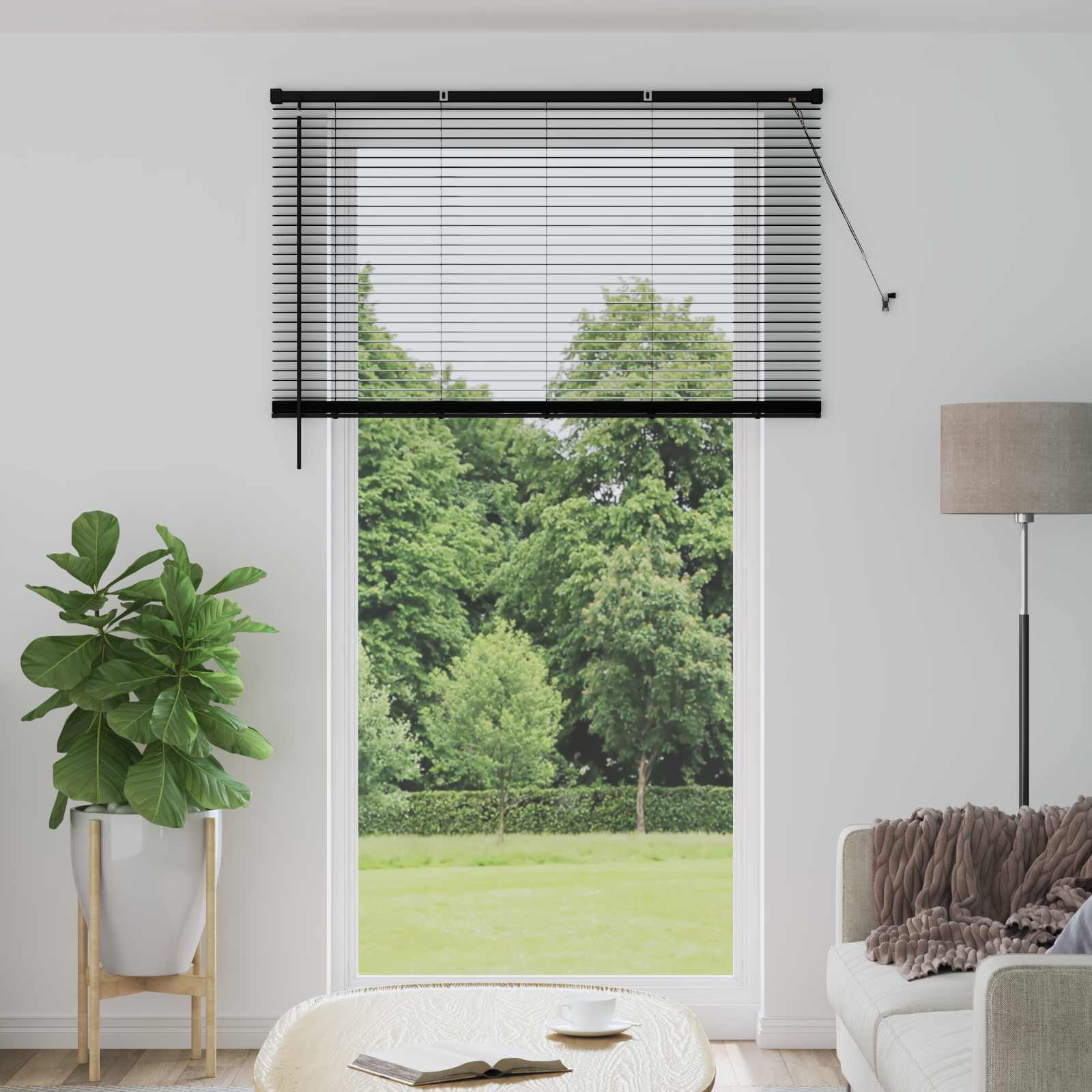Venecijanska roleta Crna 213 x 160 cm PVC