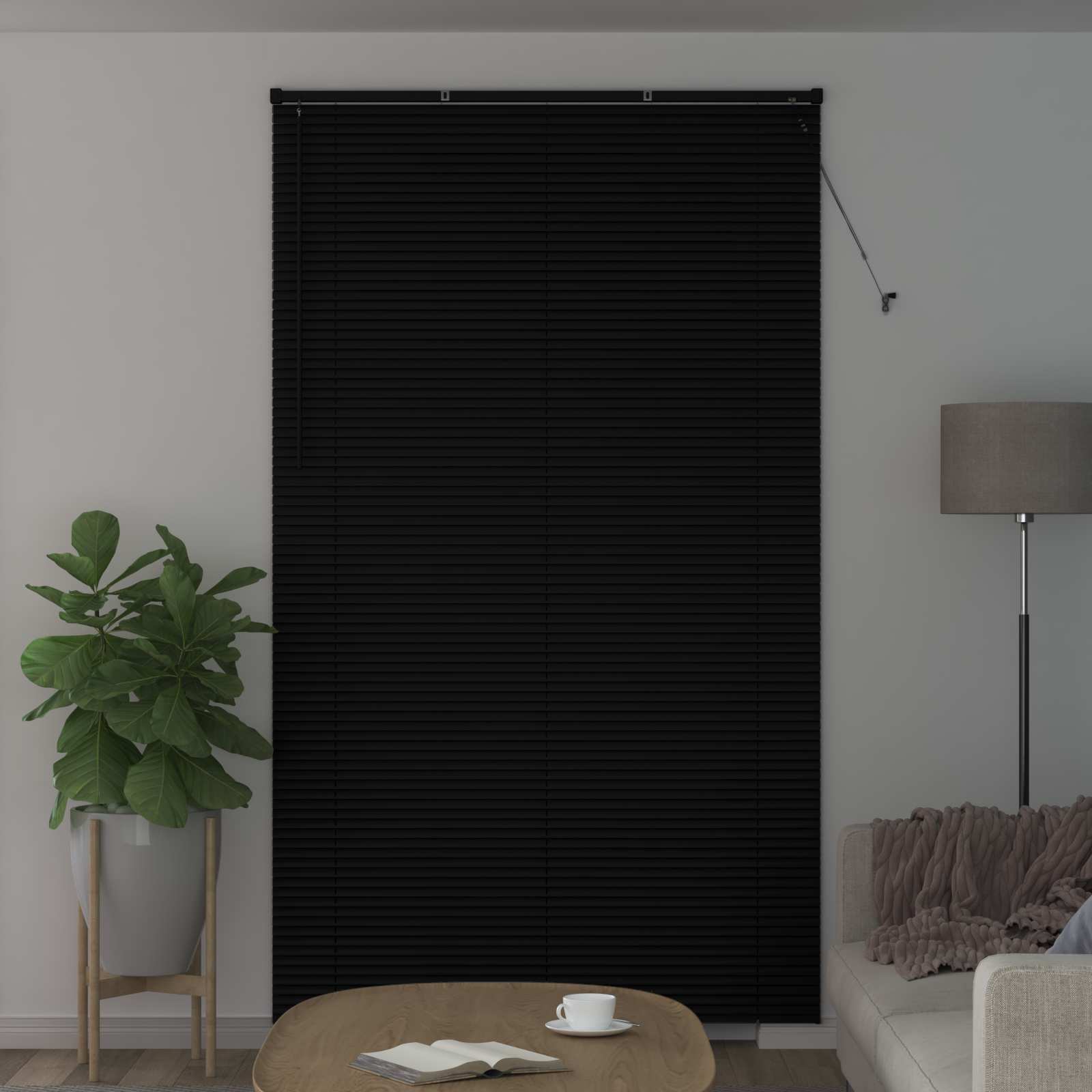 Venecijanska roleta Crna 213 x 160 cm PVC