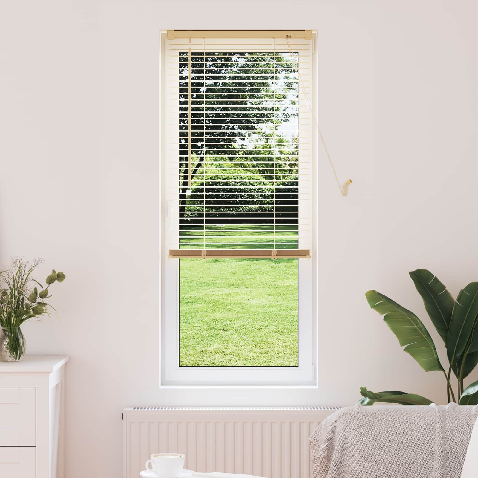 Venecijanska roleta Svijetlo smeđa s uzorkom 150 x 50 cm PVC