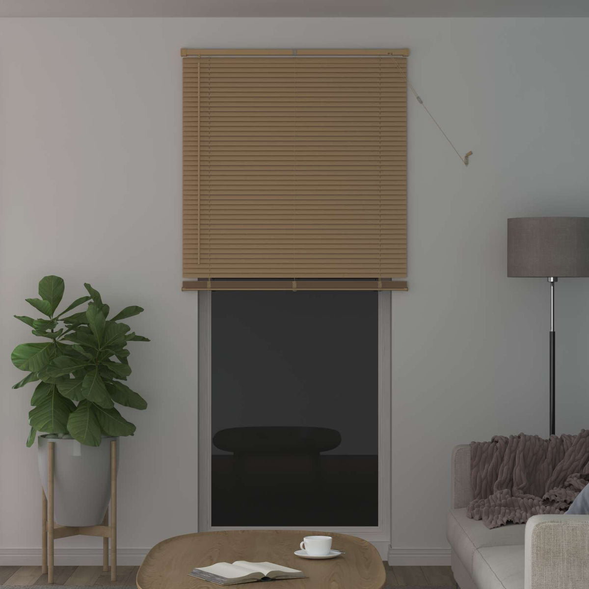 Venecijanska roleta Svijetlo smeđa s uzorkom 213 x 90 cm PVC