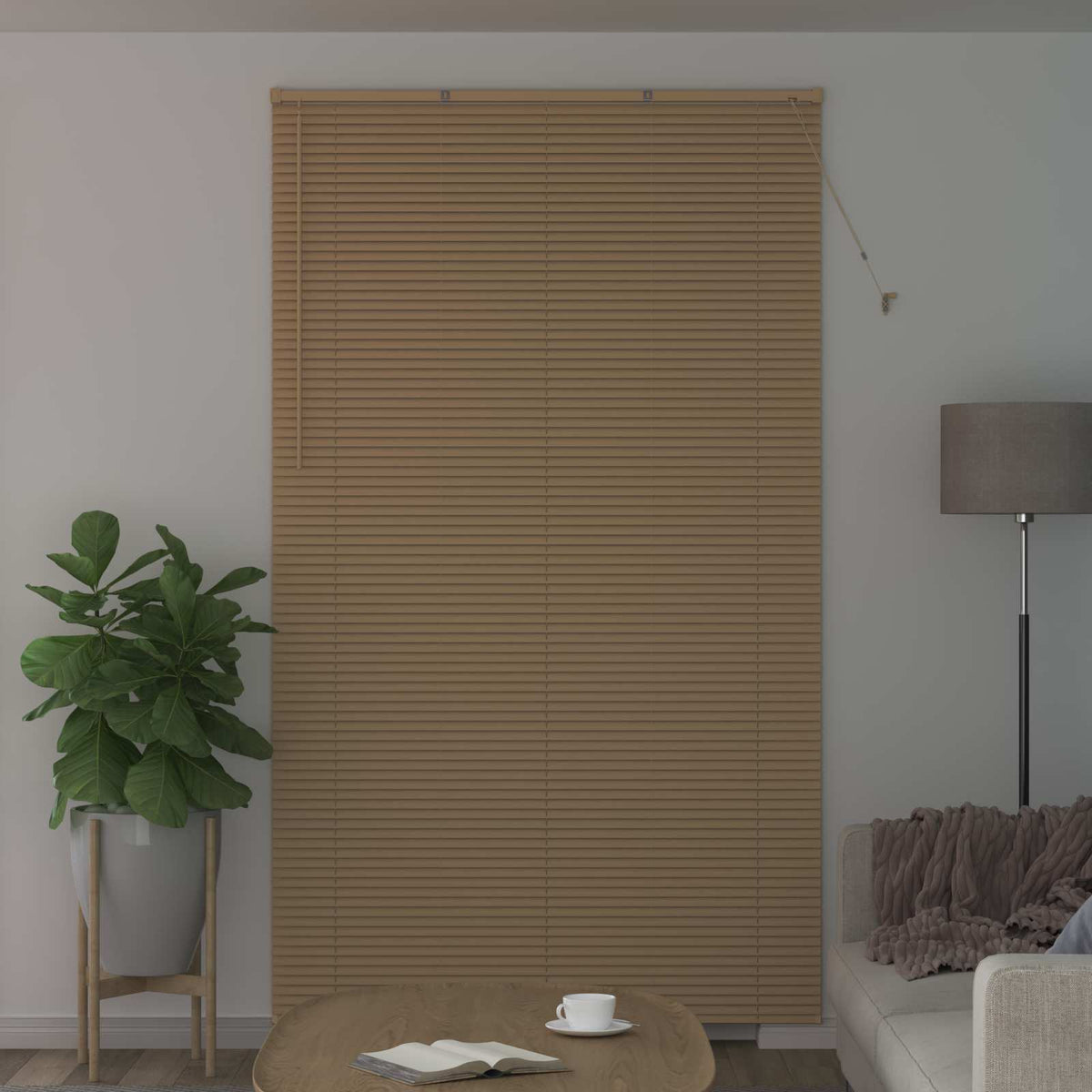 Venecijanska roleta Svijetlo smeđa s uzorkom 213 x 150 cm PVC