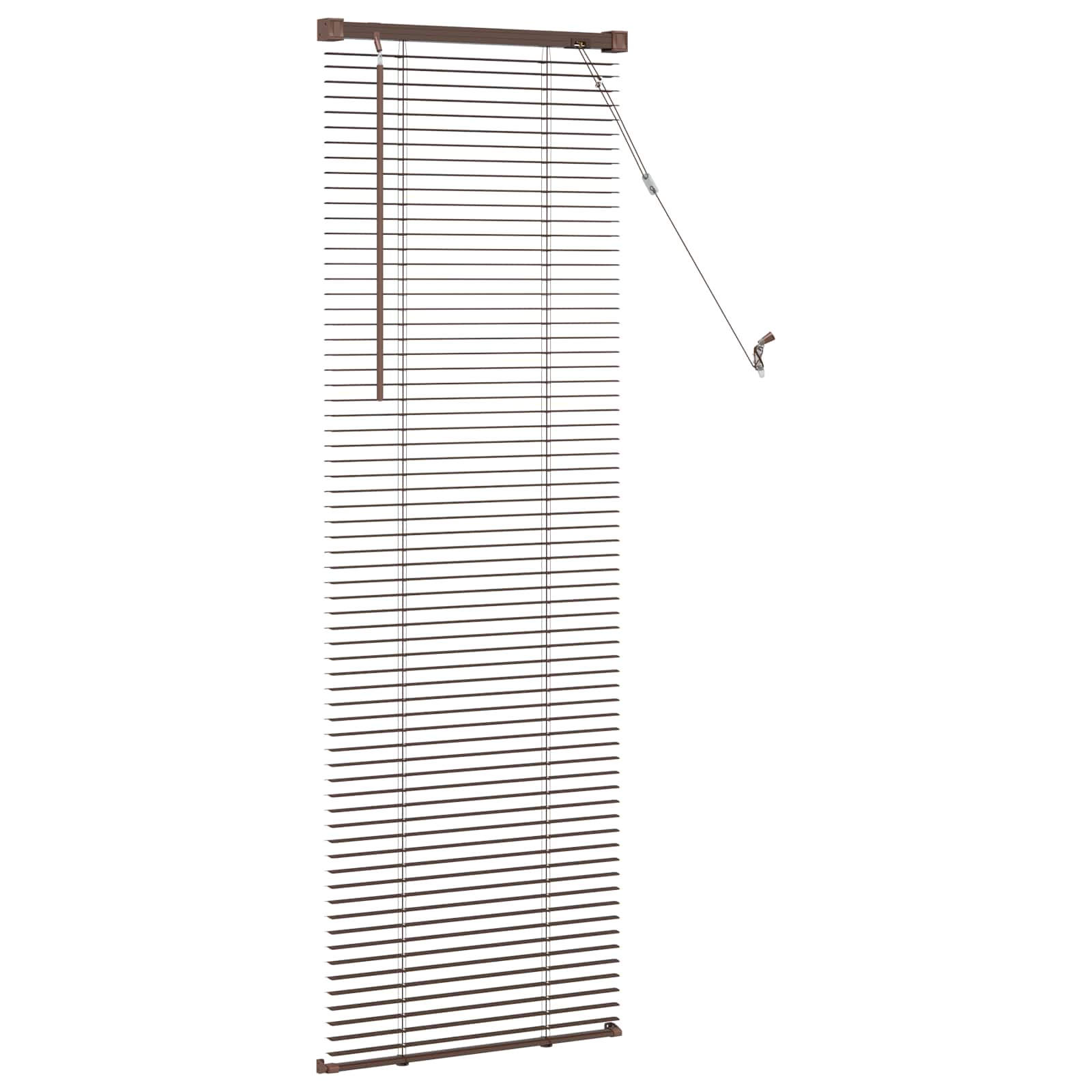 Venecijanska roleta Tamno smeđa s uzorkom 150 x 60 cm PVC