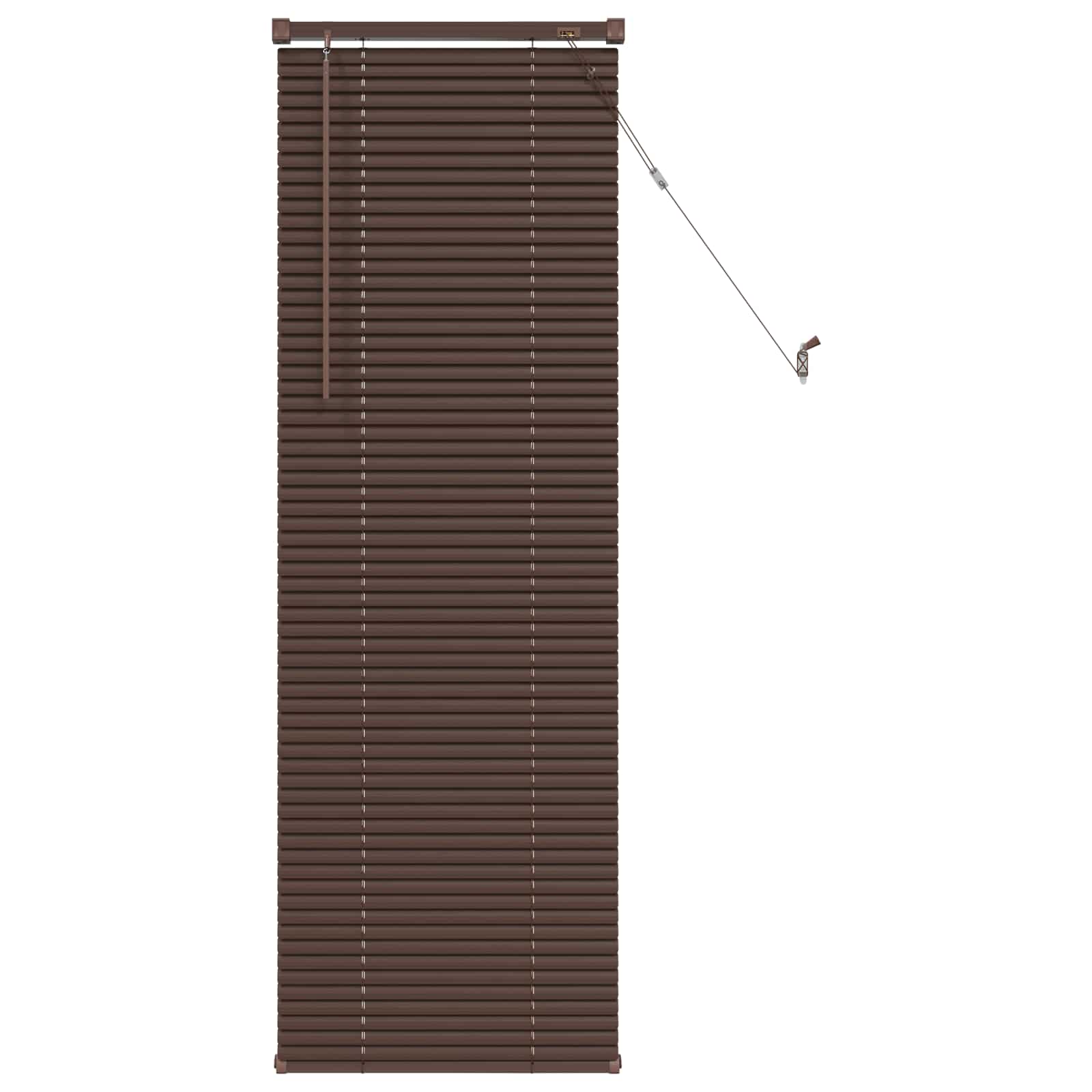 Venecijanska roleta Tamno smeđa s uzorkom 150 x 60 cm PVC