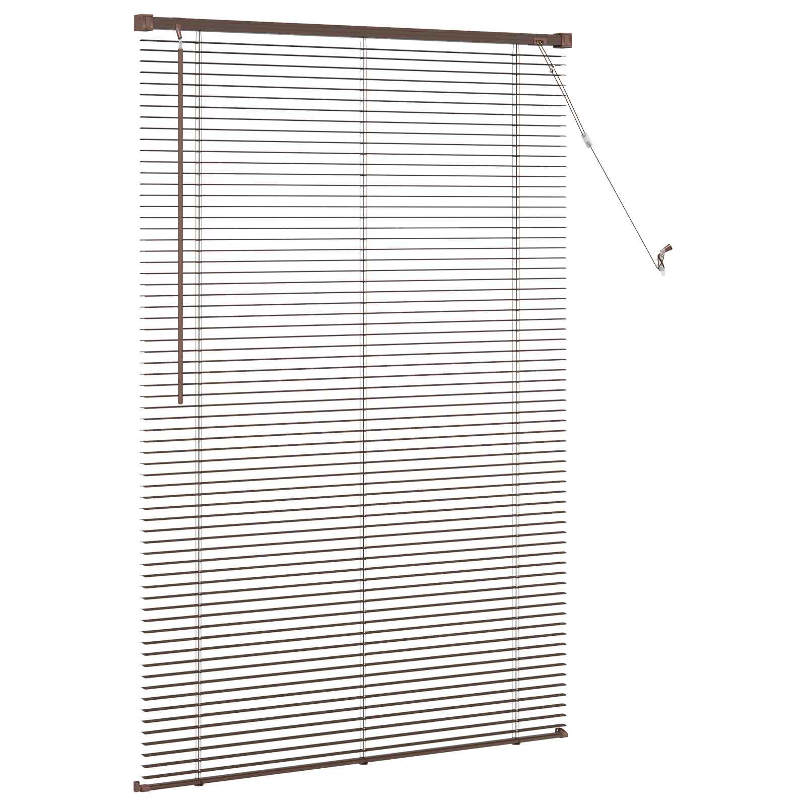 Venecijanska roleta Tamno smeđa s uzorkom 150 x 70 cm PVC