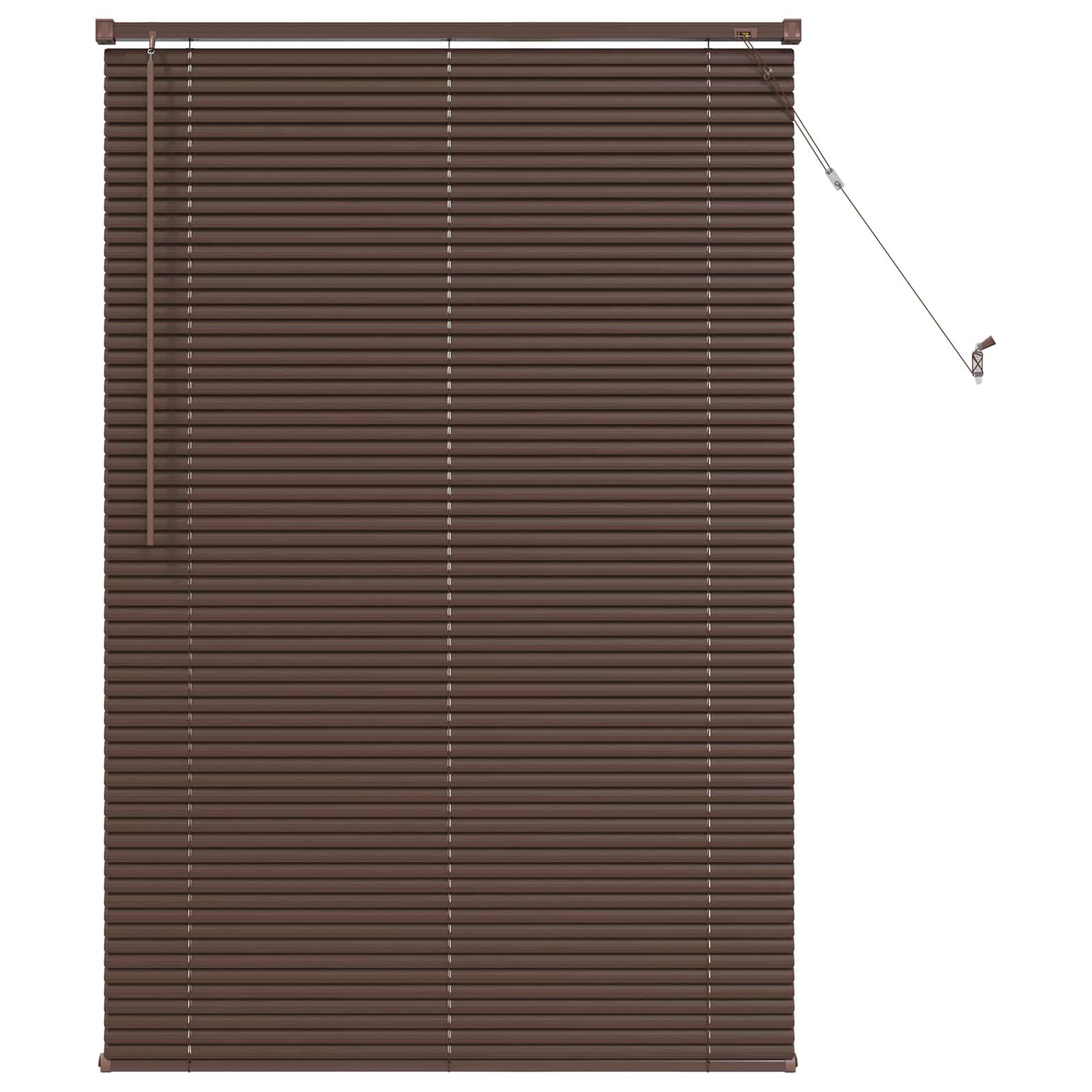 Venecijanska roleta Tamno smeđa s uzorkom 150 x 70 cm PVC
