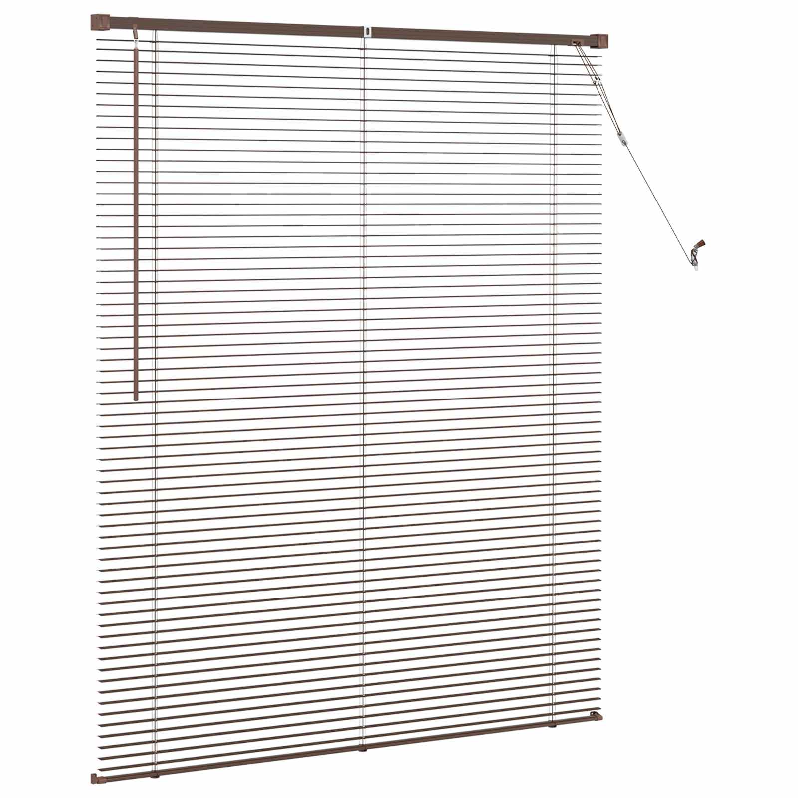 Venecijanska roleta Tamno smeđa s uzorkom 150 x 120 cm PVC