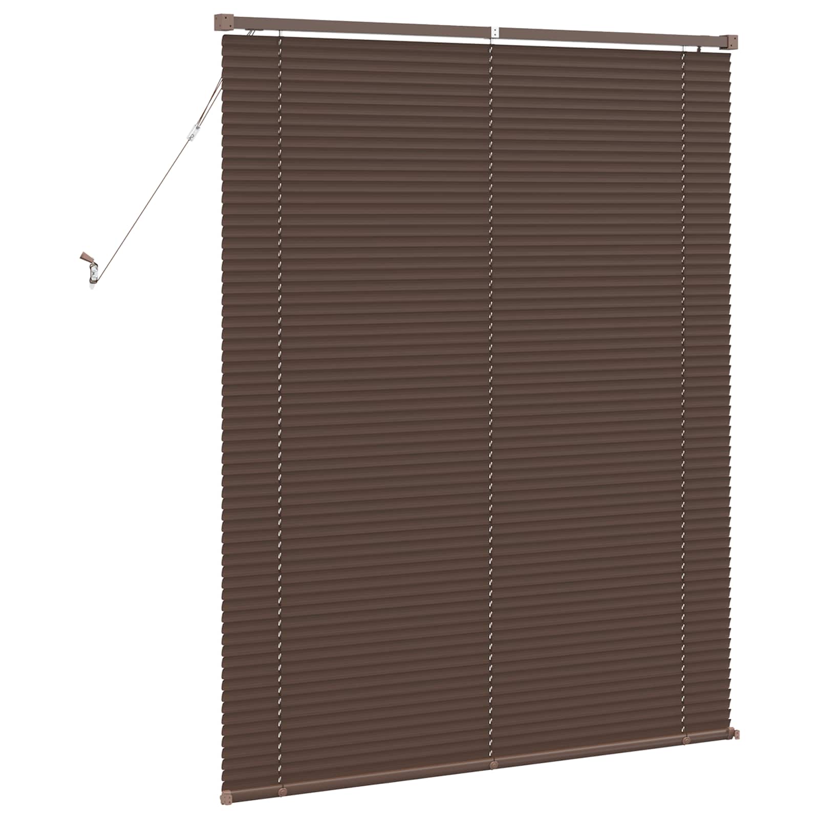 Venecijanska roleta Tamno smeđa s uzorkom 150 x 120 cm PVC