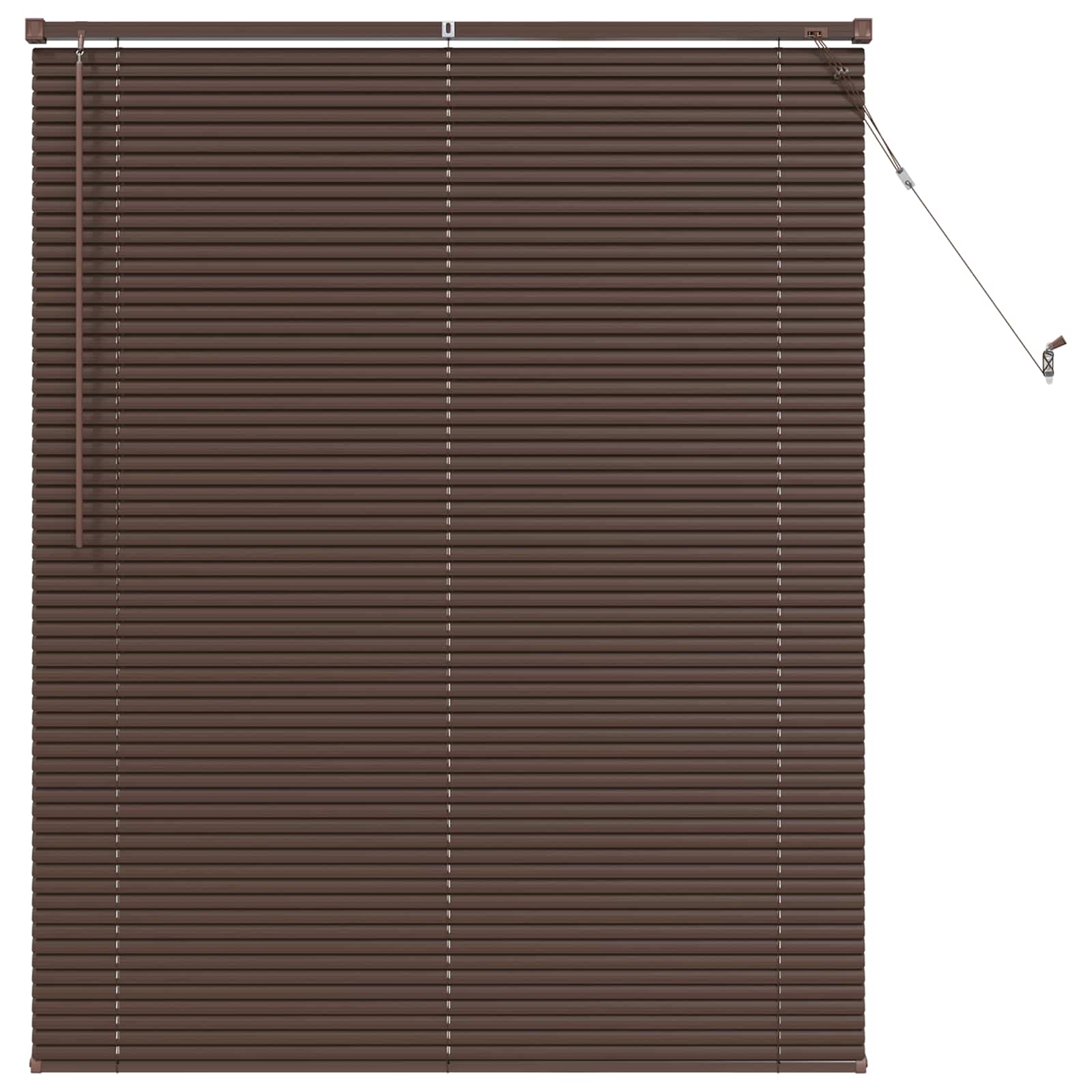 Venecijanska roleta Tamno smeđa s uzorkom 150 x 120 cm PVC
