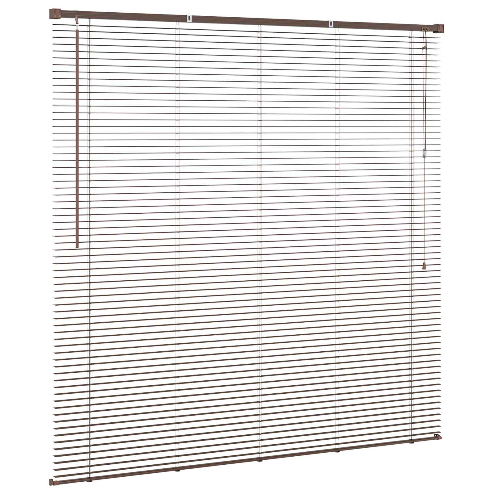 Venecijanska roleta Tamno smeđa s uzorkom 150 x 150 cm PVC