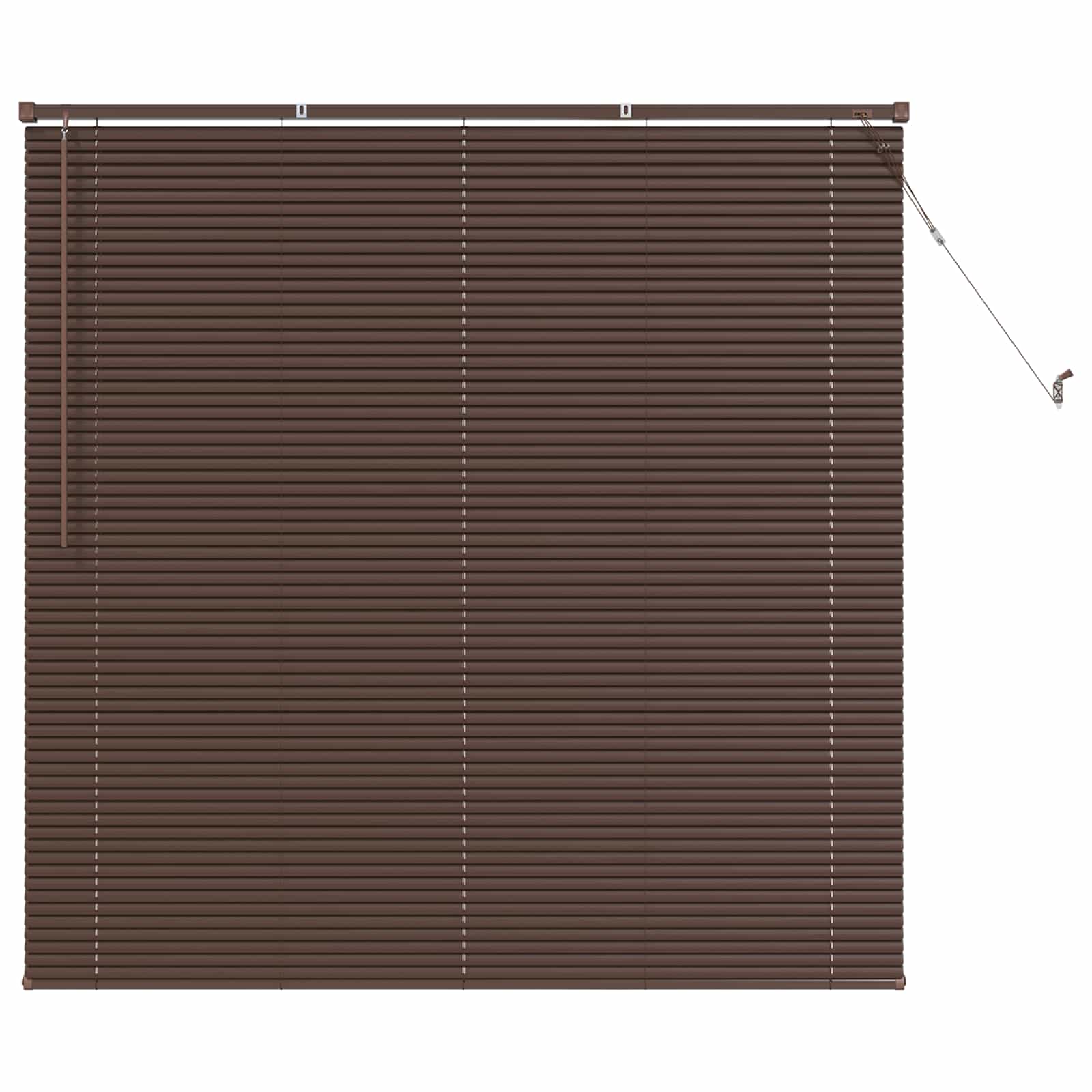 Venecijanska roleta Tamno smeđa s uzorkom 150 x 150 cm PVC
