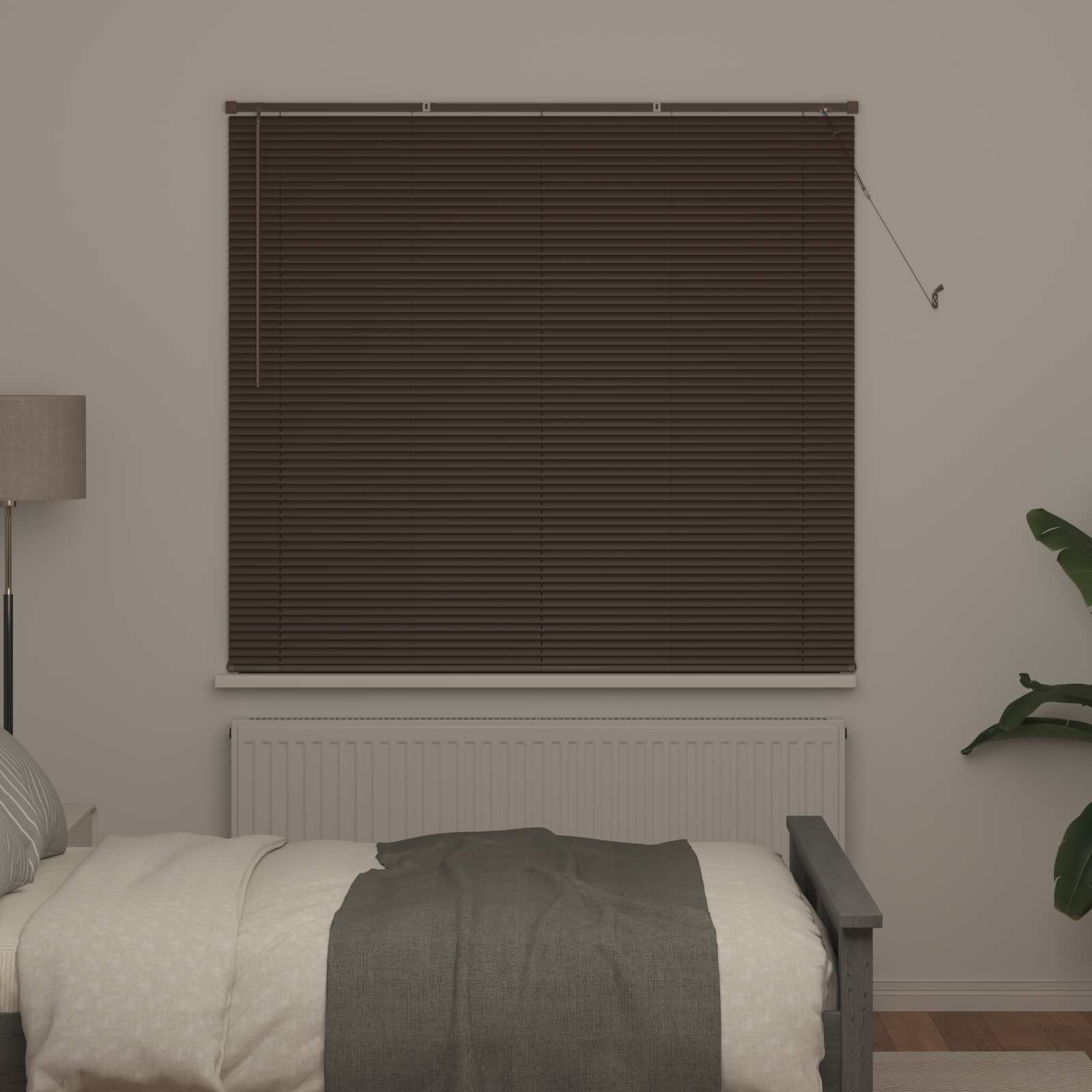 Venecijanska roleta Tamno smeđa 160 x 150 cm PVC