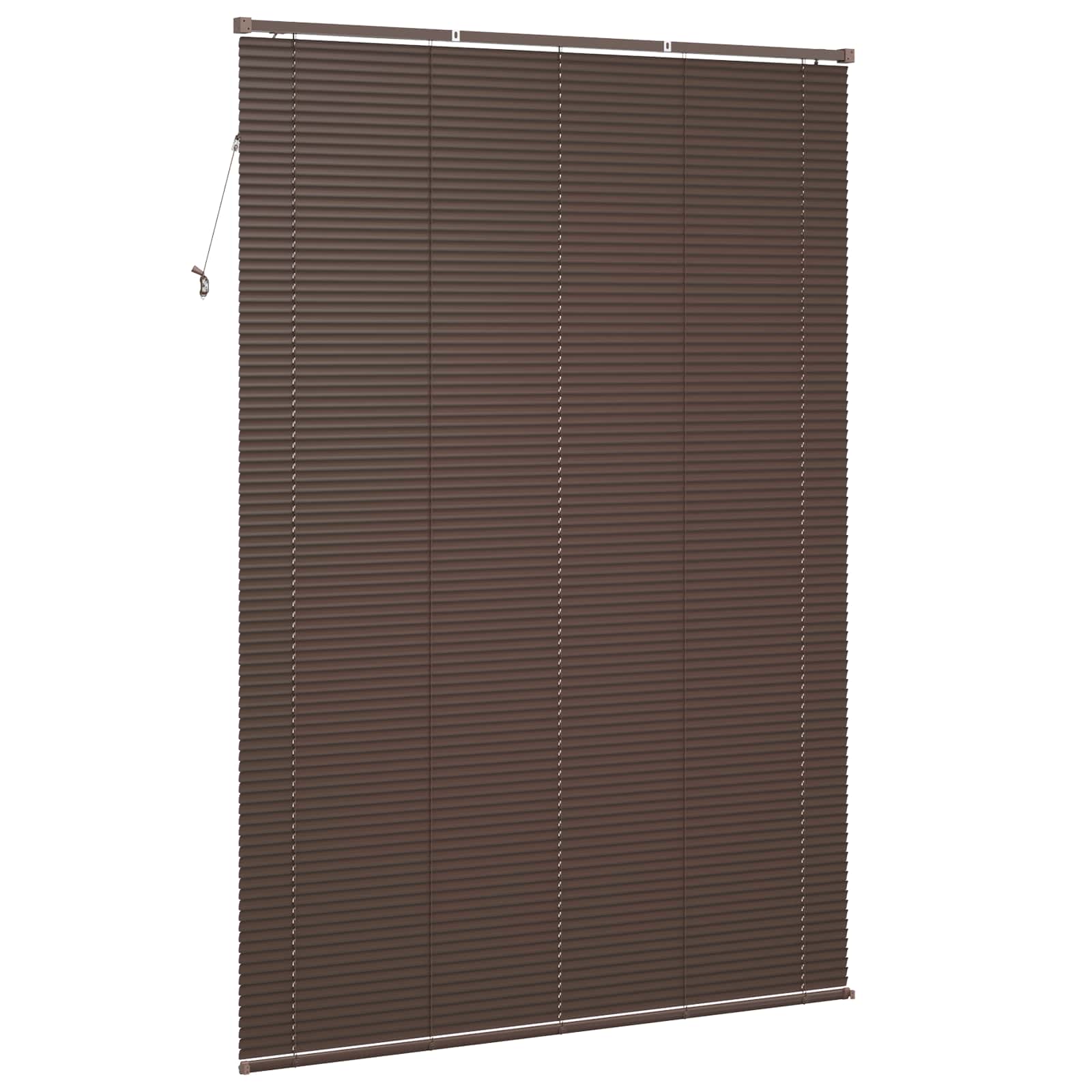Venecijanska roleta Tamno smeđa s uzorkom 213 x 130 cm PVC