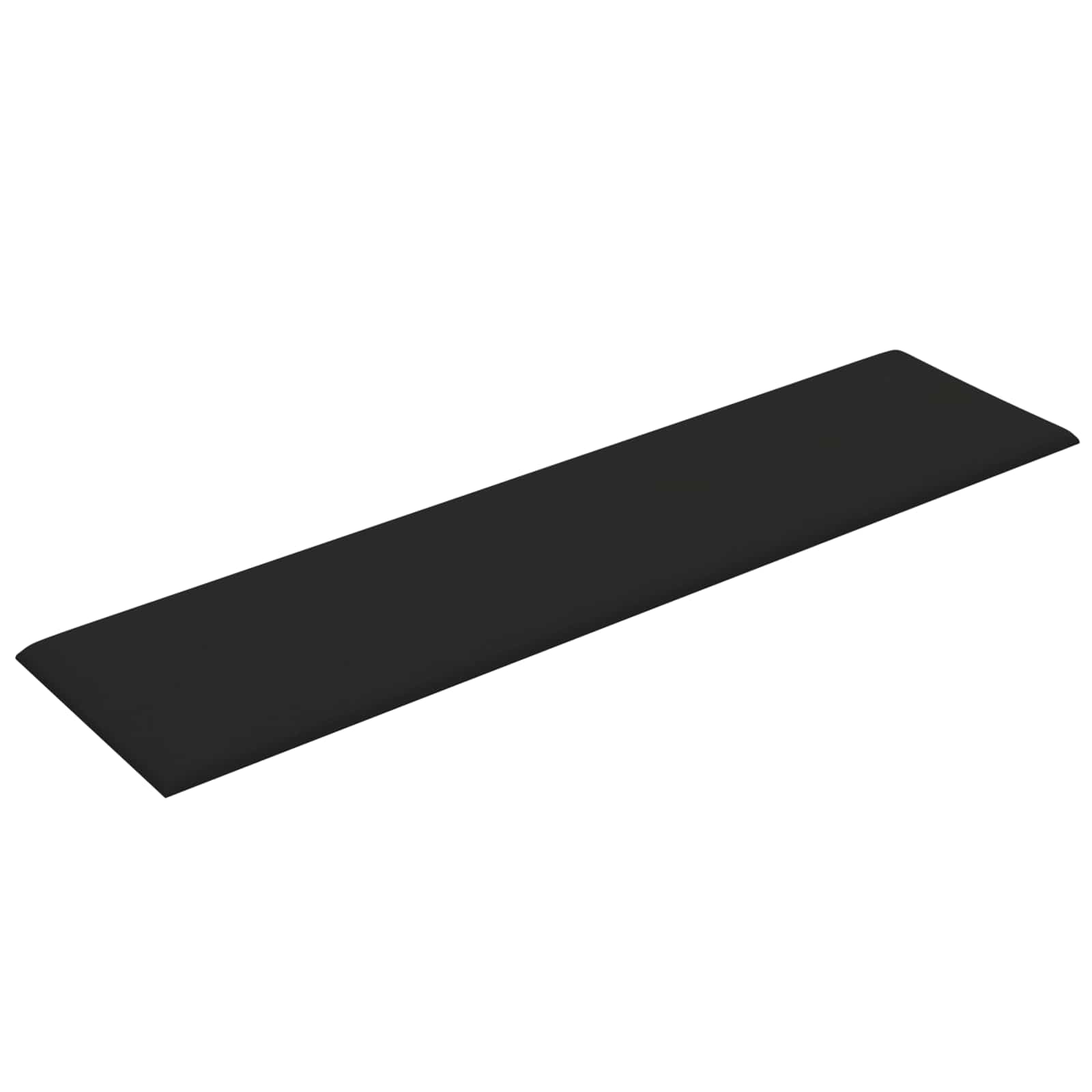 Zidna uzglavlja 12 pcs Crna 60 x 15 cm tkanina