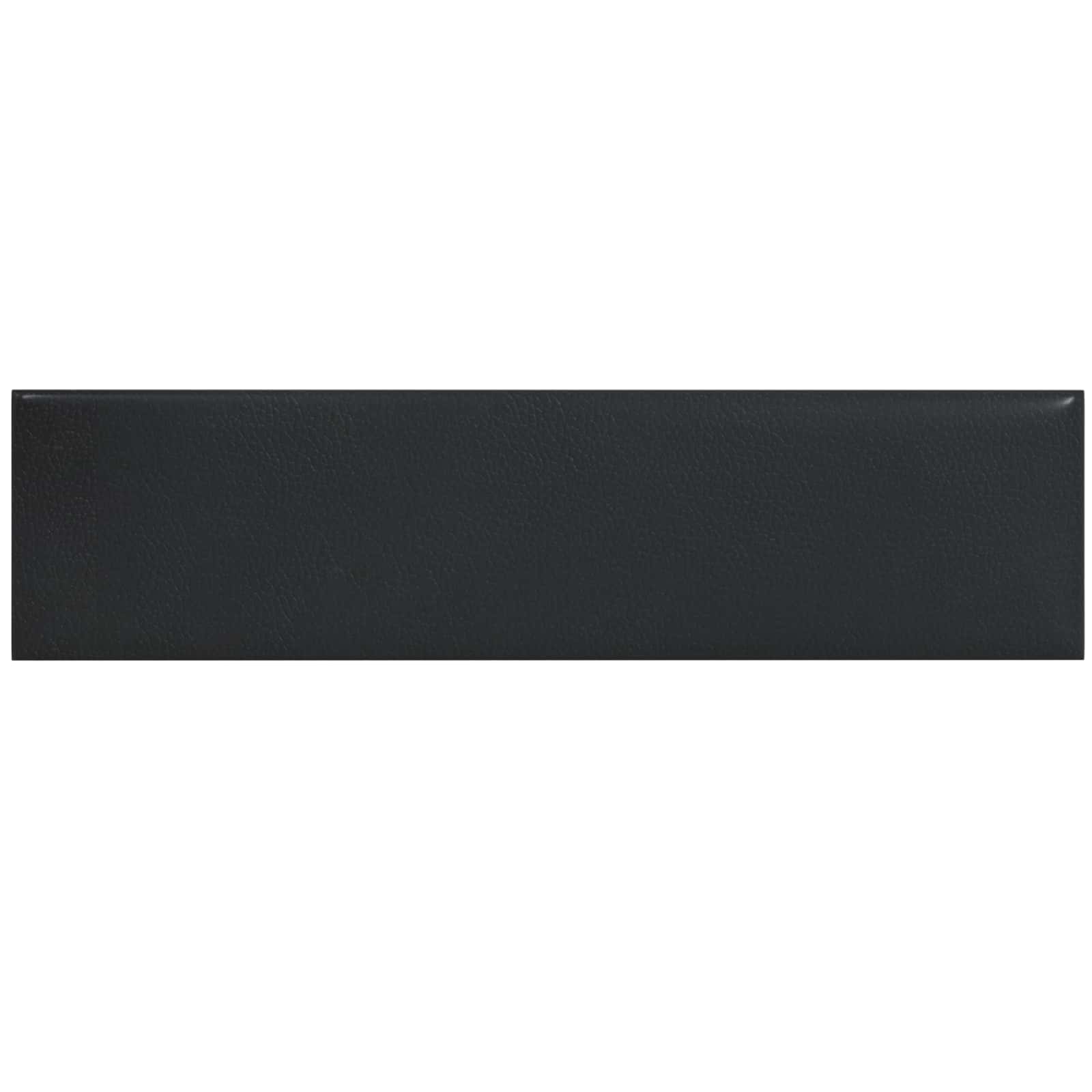 Zidna uzglavlja 12 pcs Crna 60 x 15 cm tkanina