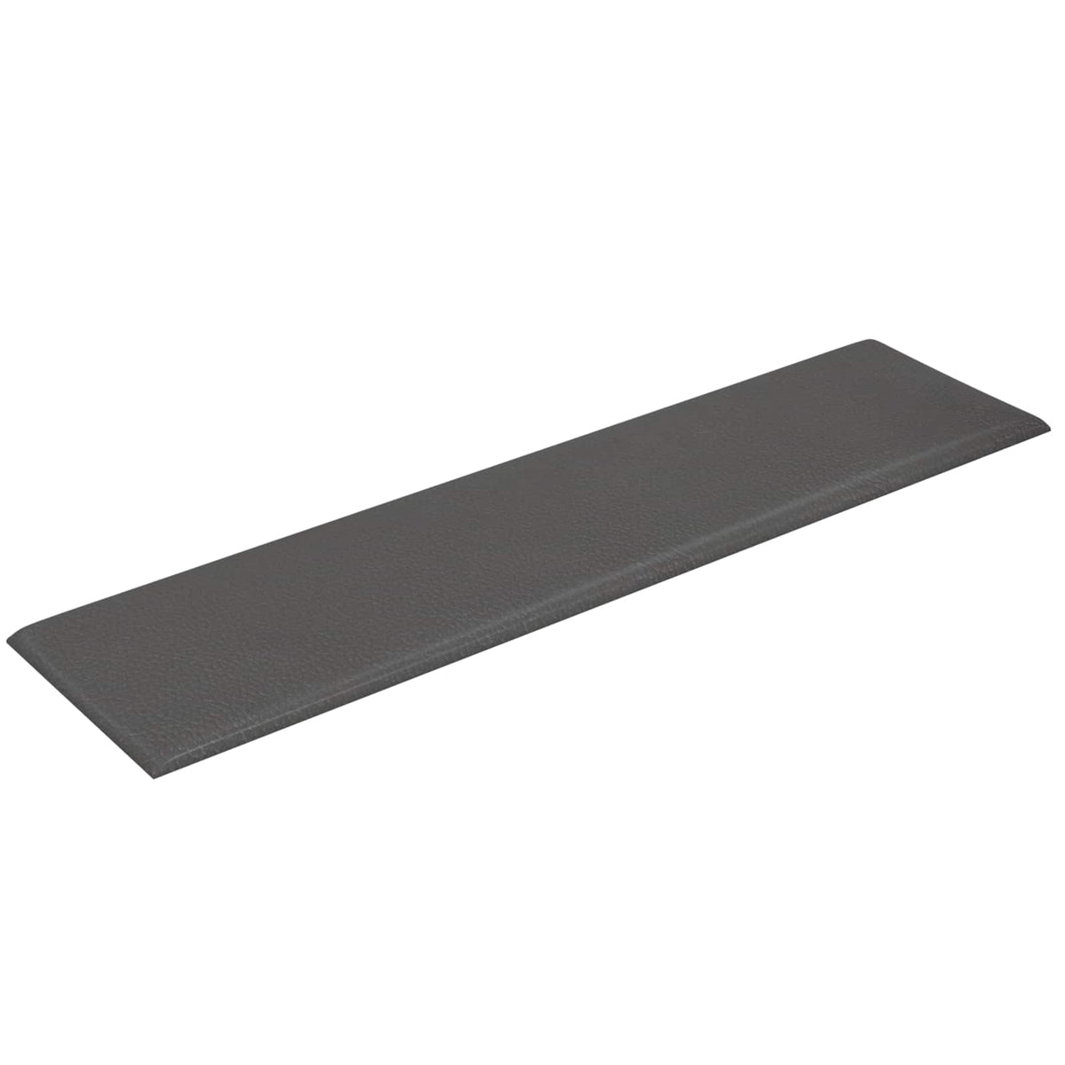 Zidna uzglavlja 12 pcs Sivi 60 x 15 cm tkanina