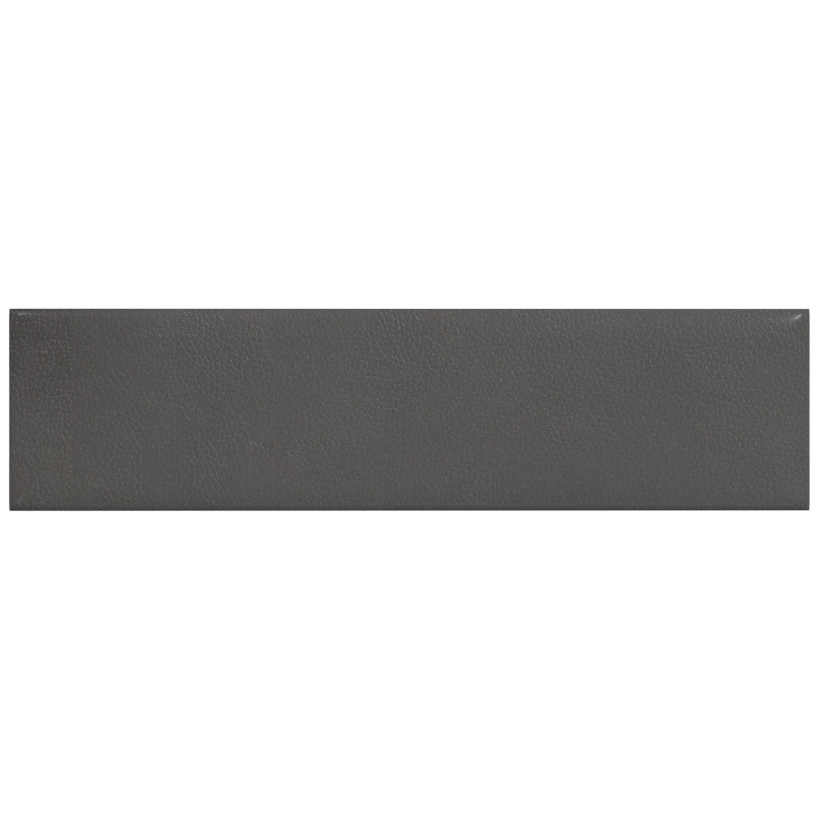 Zidna uzglavlja 12 pcs Sivi 60 x 15 cm tkanina