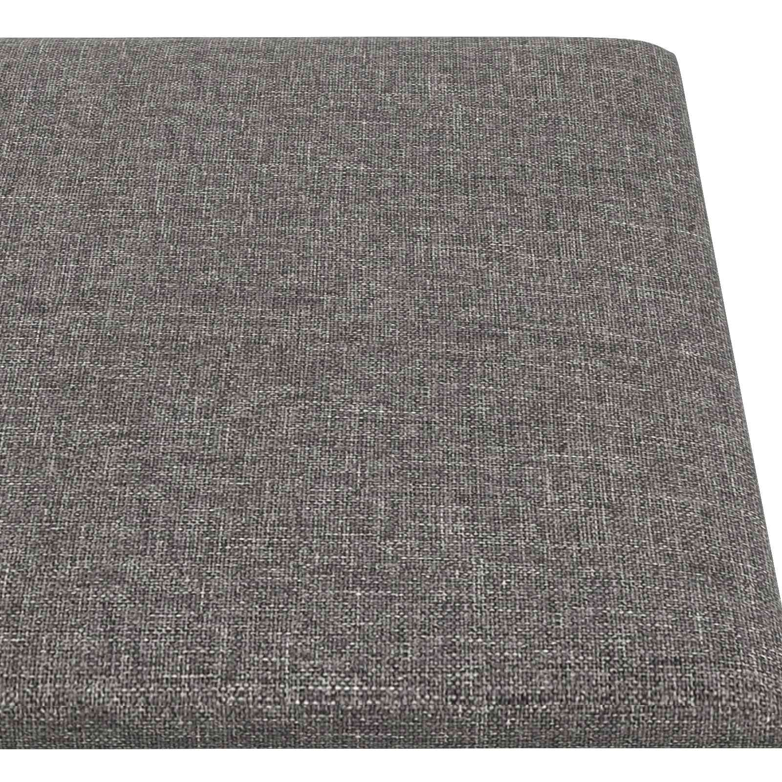 Zidna uzglavlja 12 pcs Svijetlo siva 90 x 15 cm tkanina