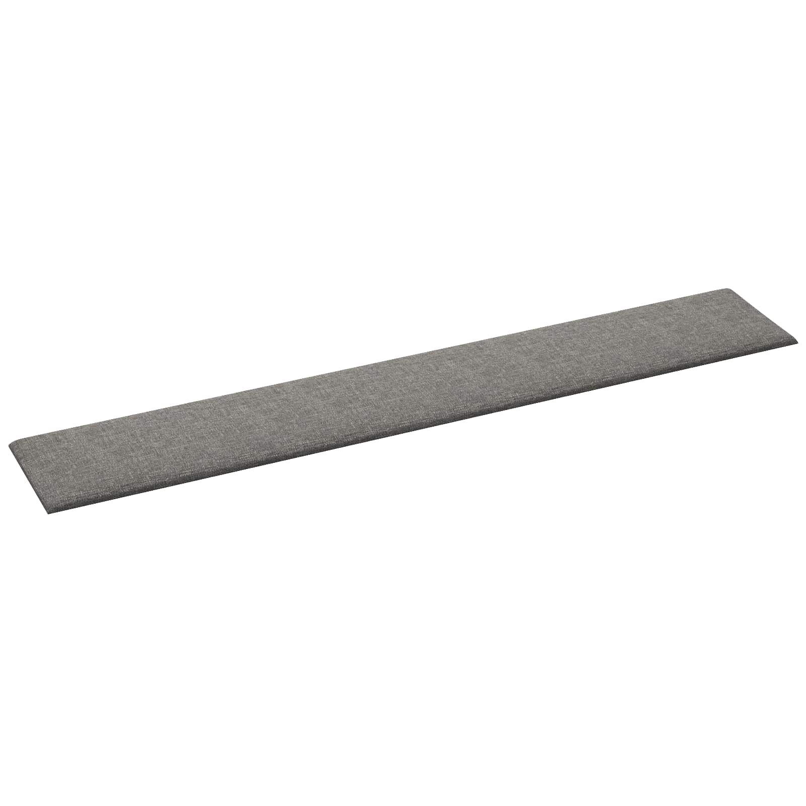 Zidna uzglavlja 12 pcs Svijetlo siva 90 x 15 cm tkanina