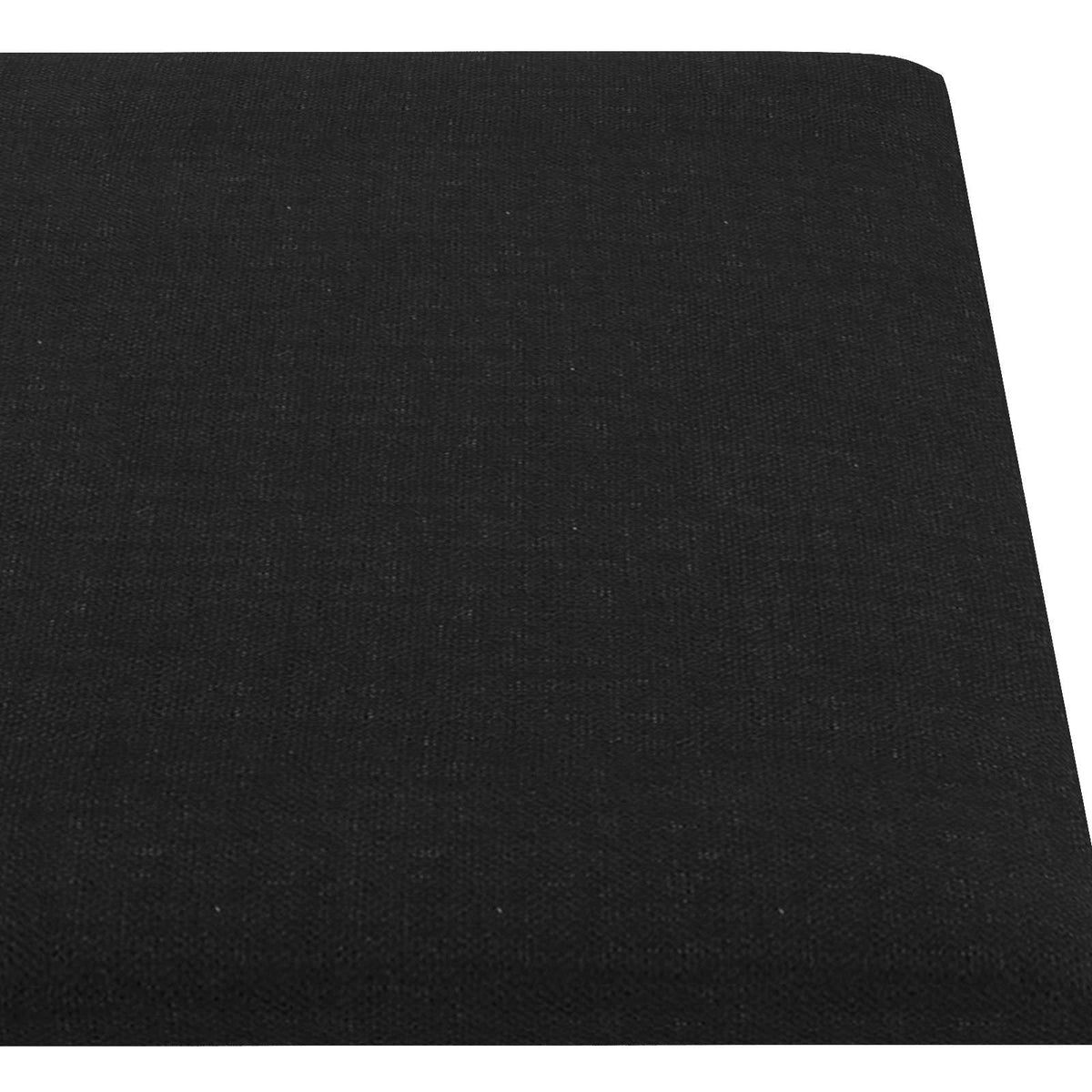 Zidna uzglavlja 12 pcs Crna 90 x 15 cm tkanina