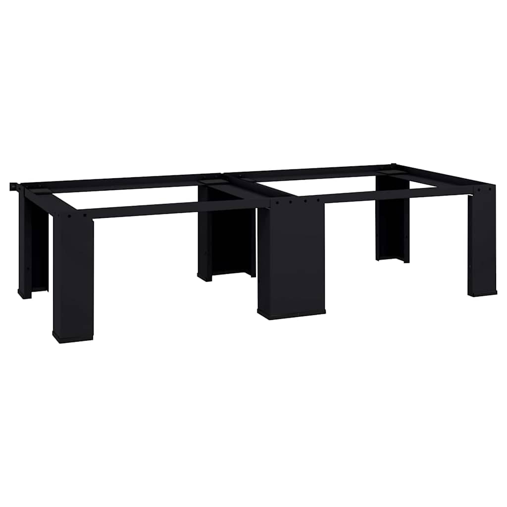Pedestal za perilicu rublja 2 pcs Crna 127 x 54,5 x 32,5 cm