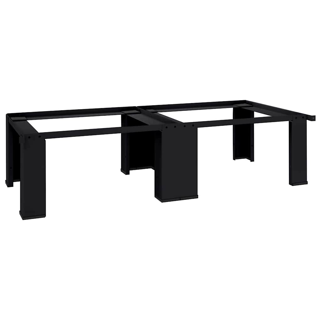 Pedestal za perilicu rublja 2 pcs Crna 127 x 54,5 x 32,5 cm