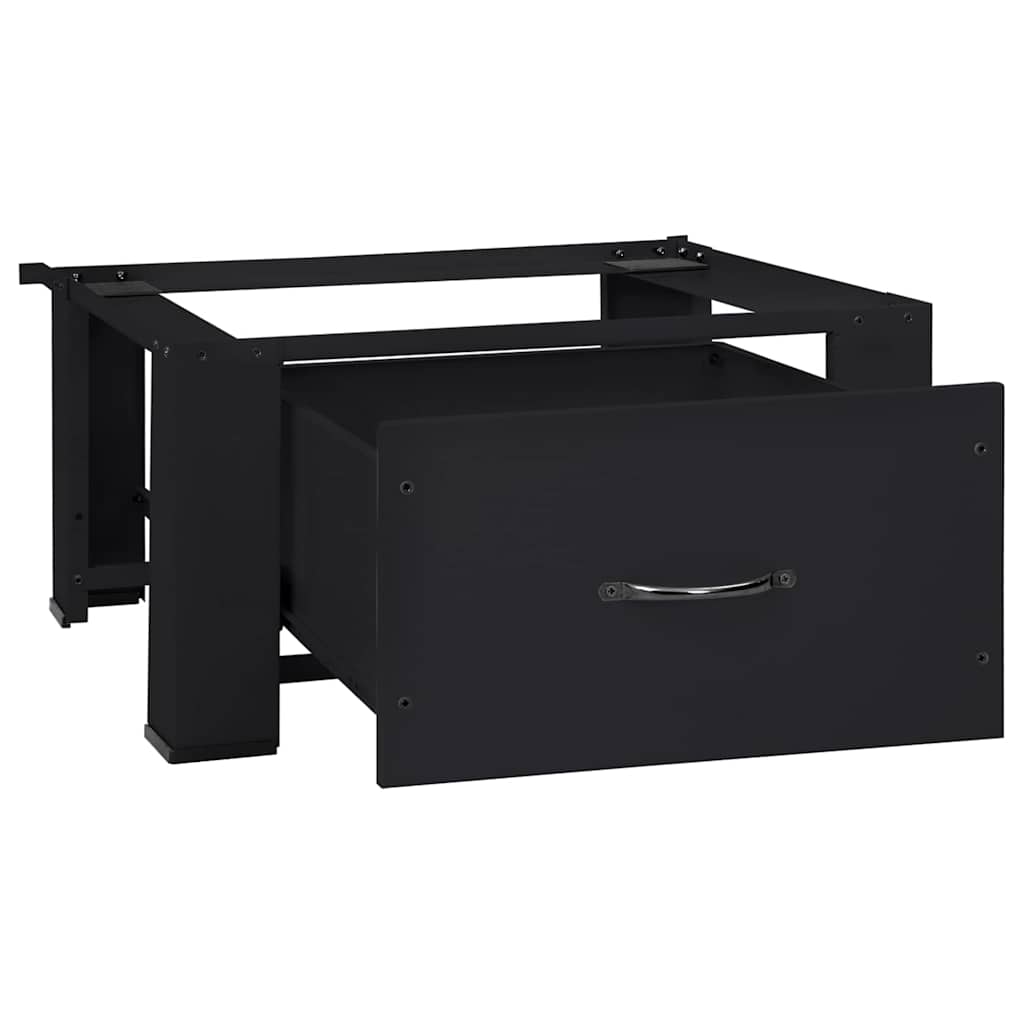 Pedestal za perilicu rublja Crna 64 x 55 x 32,5 cm Čelik