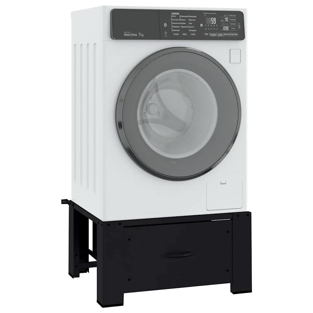 Pedestal za perilicu rublja Crna 64 x 55 x 32,5 cm Čelik