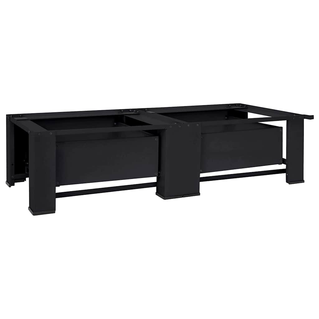 Pedestal za perilicu rublja 2 pcs Crna 127 x 54,5 x 32,5 cm