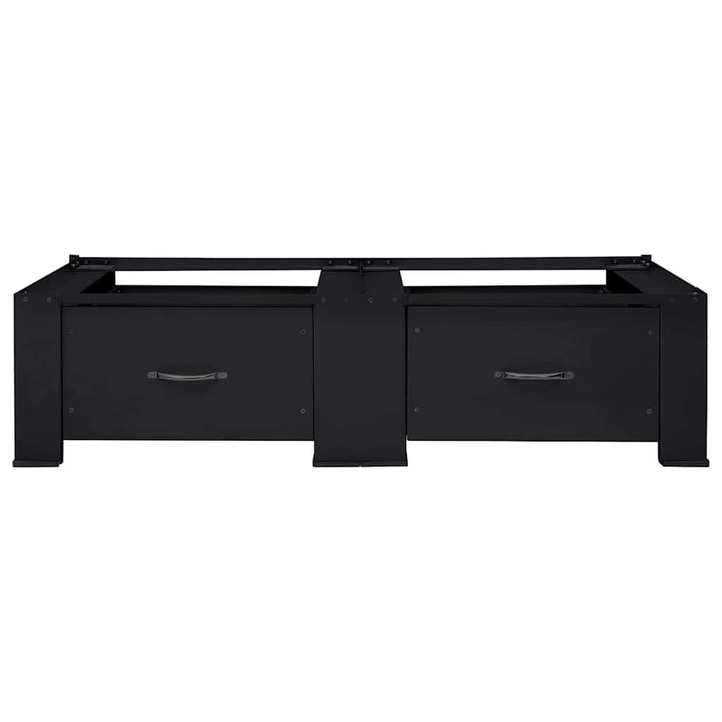 Pedestal za perilicu rublja 2 pcs Crna 127 x 54,5 x 32,5 cm