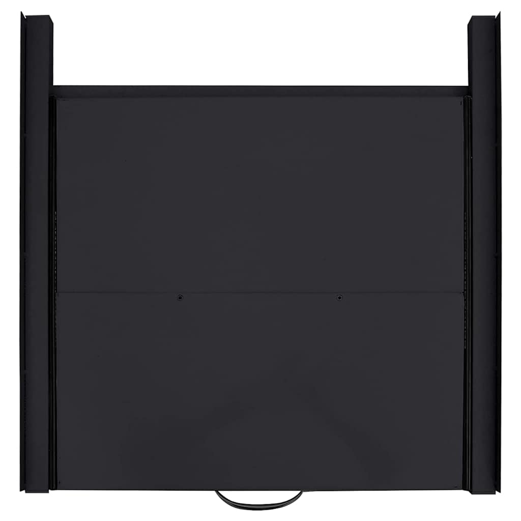Polica za Pranje Rublja Crna 60 x 60 x 8 cm Čelik
