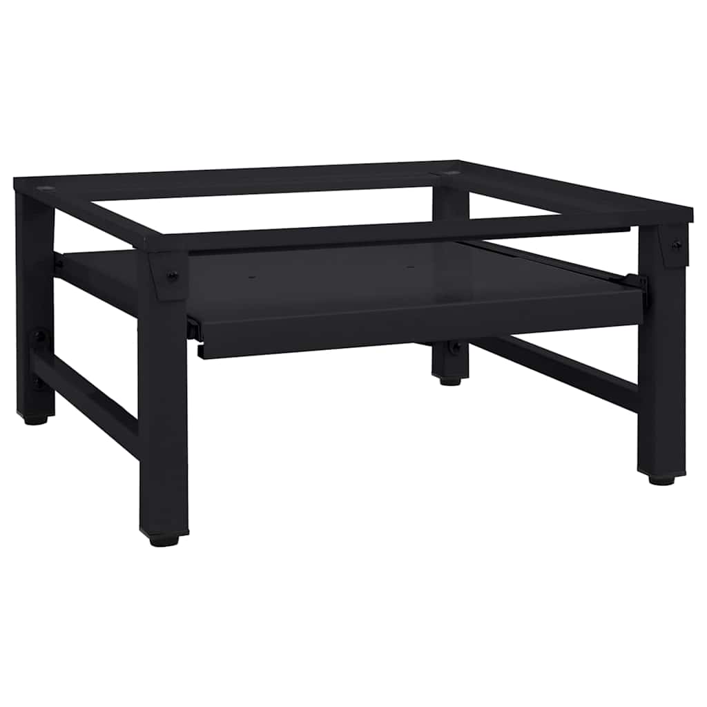 Pedestal za perilicu rublja Crna 62 x 60,5 x 32,5 cm Čelik