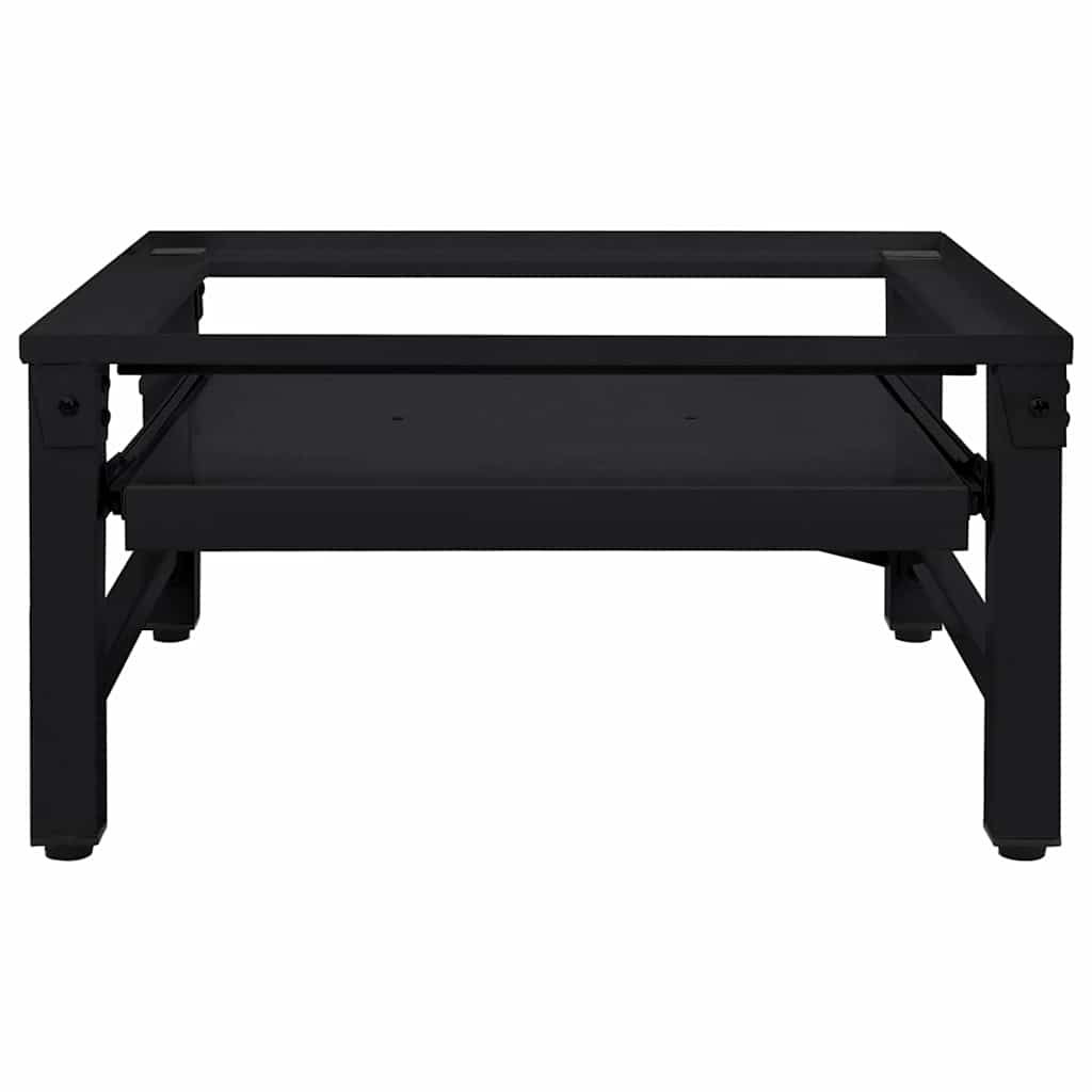 Pedestal za perilicu rublja Crna 62 x 60,5 x 32,5 cm Čelik