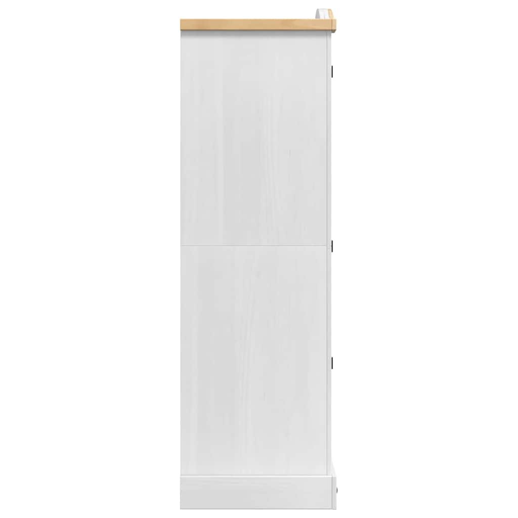Ormarić CORONA Bijelo 101 x 52 x 170 cm Čvrsto borovo drvo