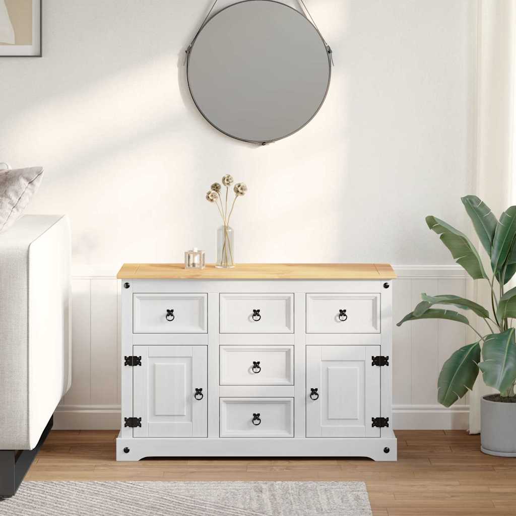 Kutije za pohranu s ladicama Corona Bijelo 112 x 40 x 75 cm