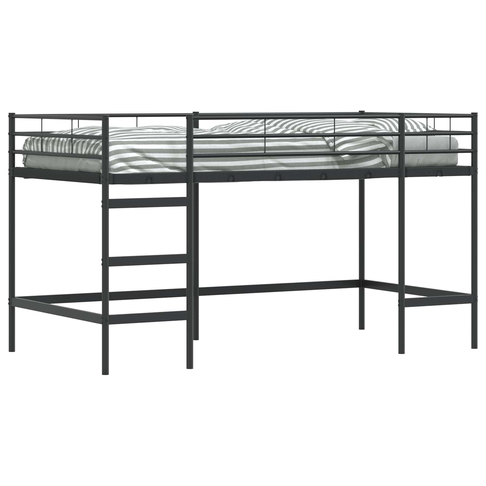 Okvir Krevet za Dječji Loft Crna 79,5 x 200 cm Čelik