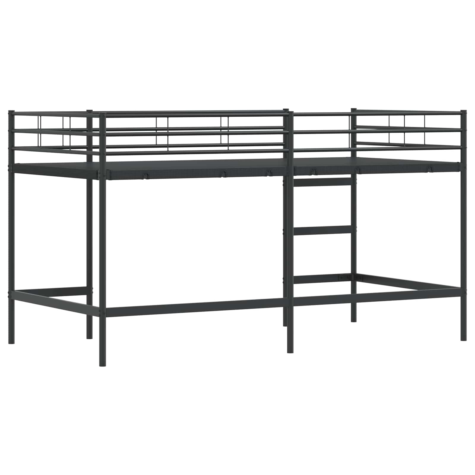 Okvir Krevet za Dječji Loft Crna 79,5 x 200 cm Čelik