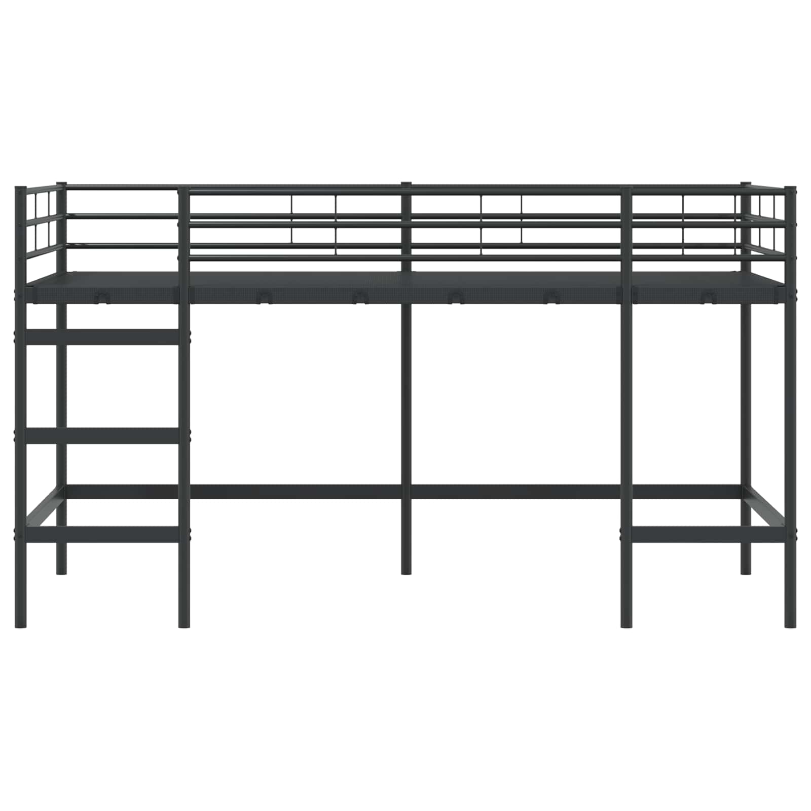 Okvir Krevet za Dječji Loft Crna 79,5 x 200 cm Čelik