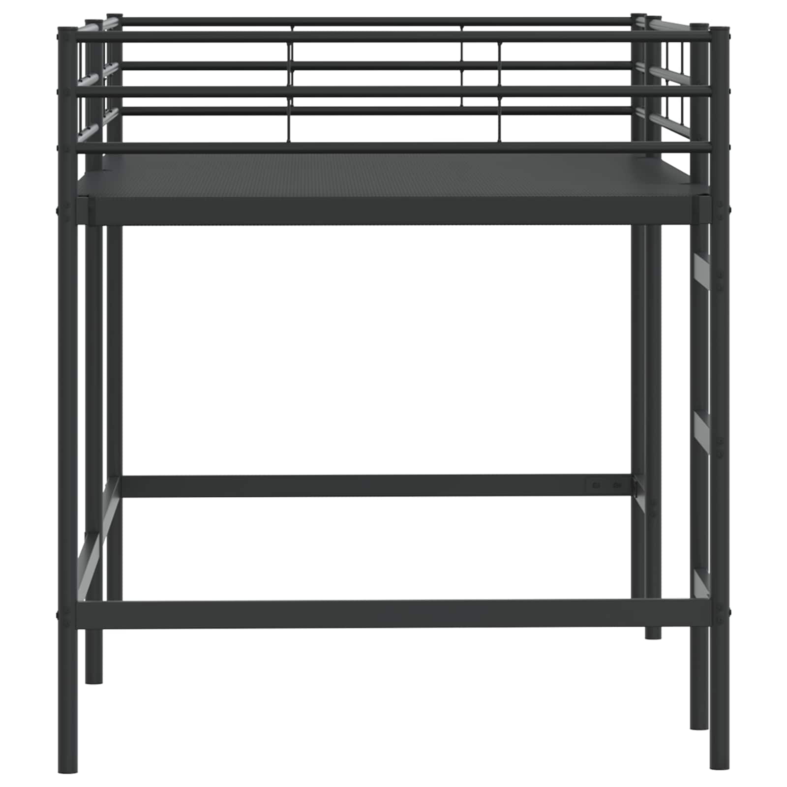 Okvir Krevet za Dječji Loft Crna 79,5 x 200 cm Čelik