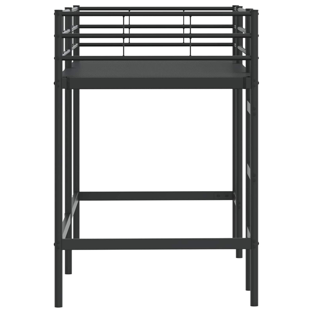 Okvir Krevet za Dječji Loft Crna 90 x 190 cm Čelik