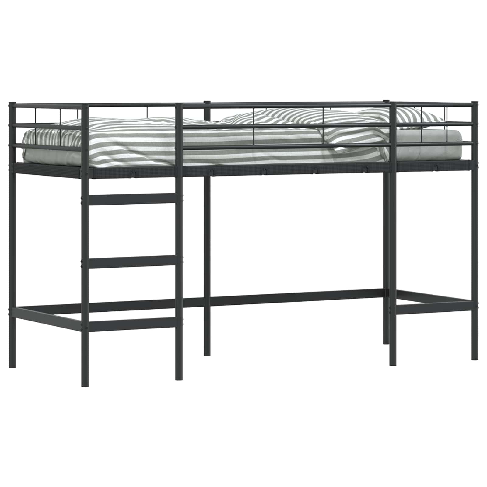 Okvir Krevet za Dječji Loft Crna 99,5 x 190 cm Čelik