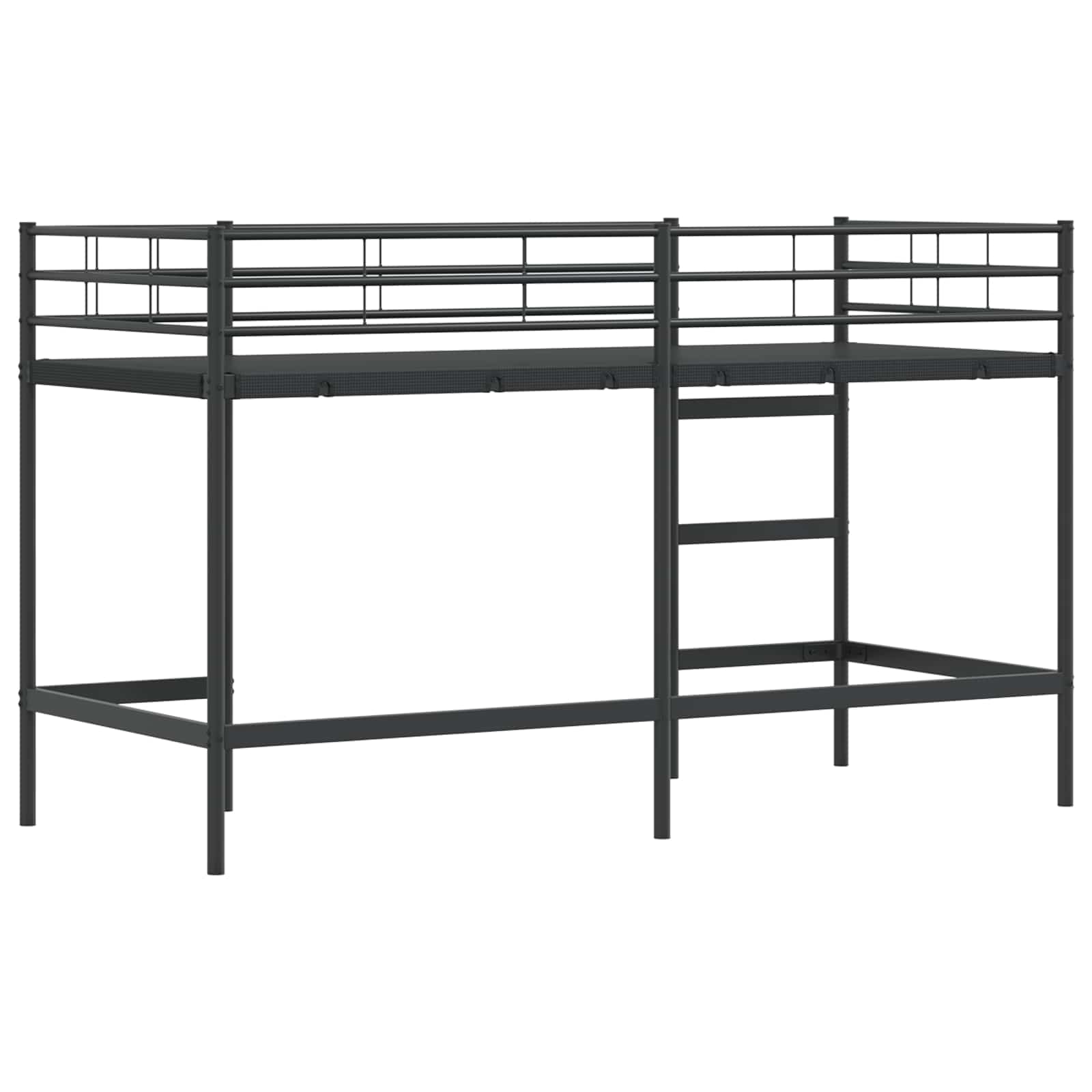 Okvir Krevet za Dječji Loft Crna 99,5 x 190 cm Čelik
